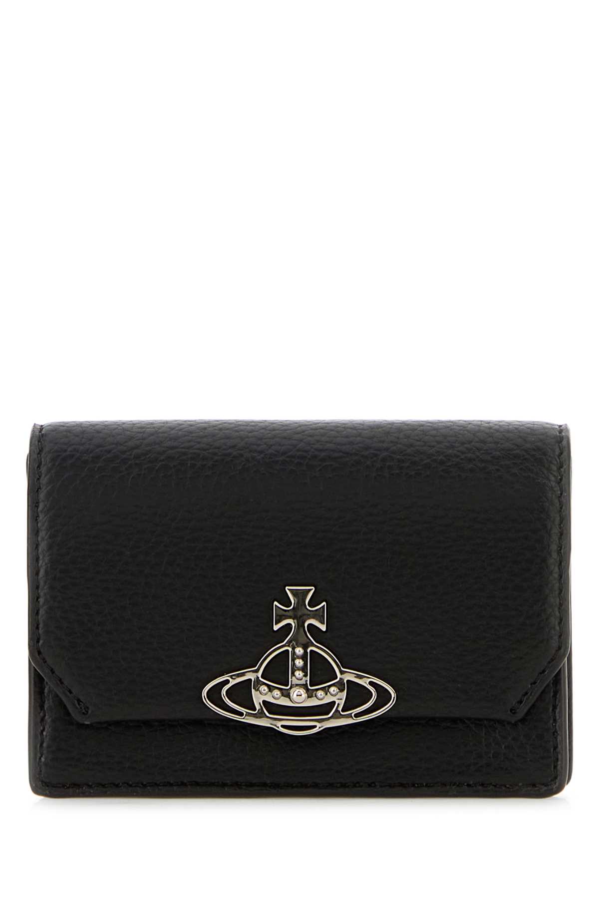 Black Synthetic Leather Card Holder