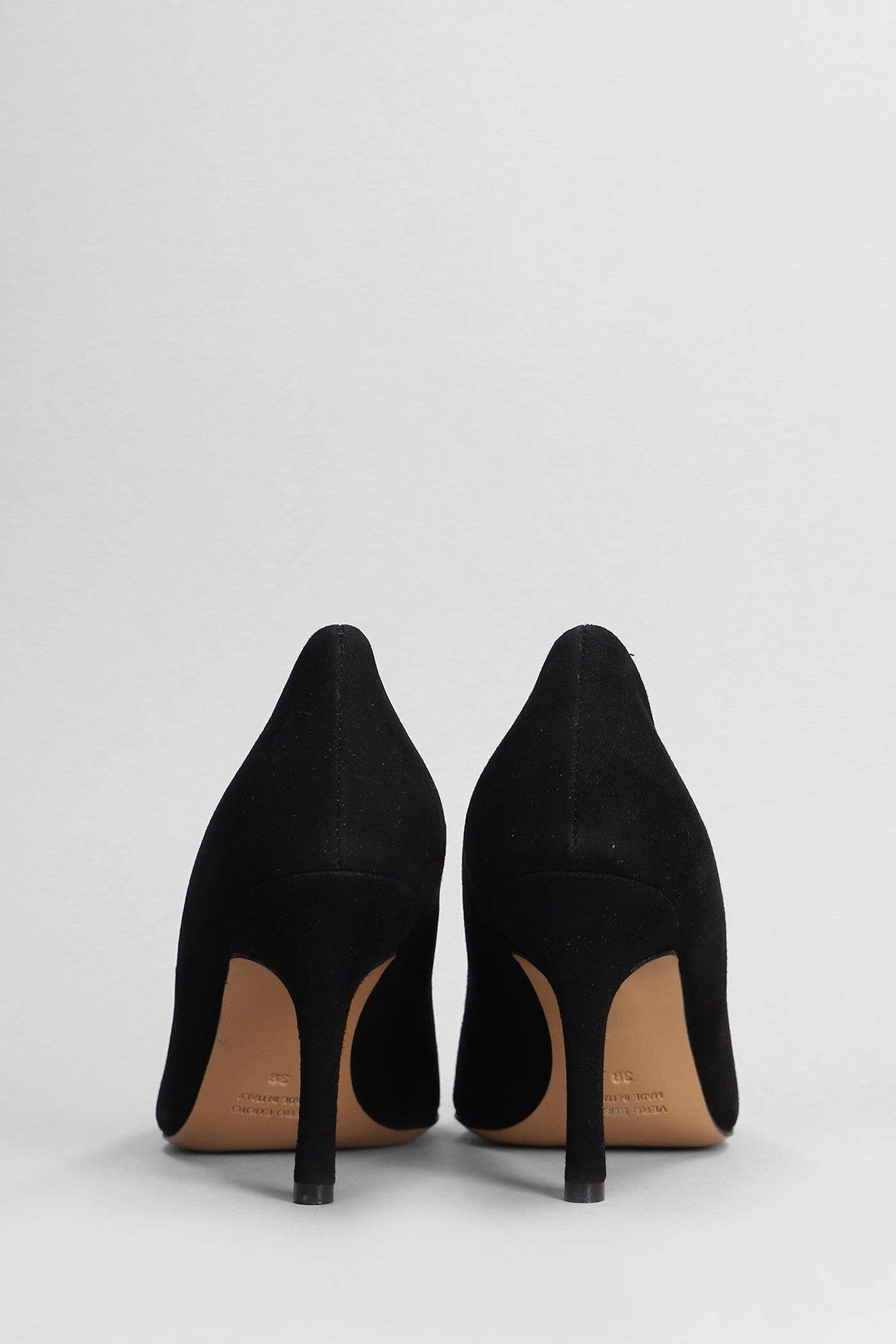 Shop The Seller Pumps In Black Suede