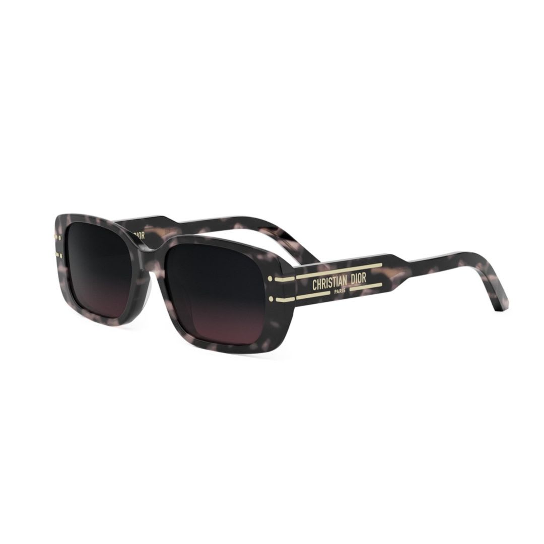 Dior Signature S12i 53mm Rectangular Sunglasses In Black