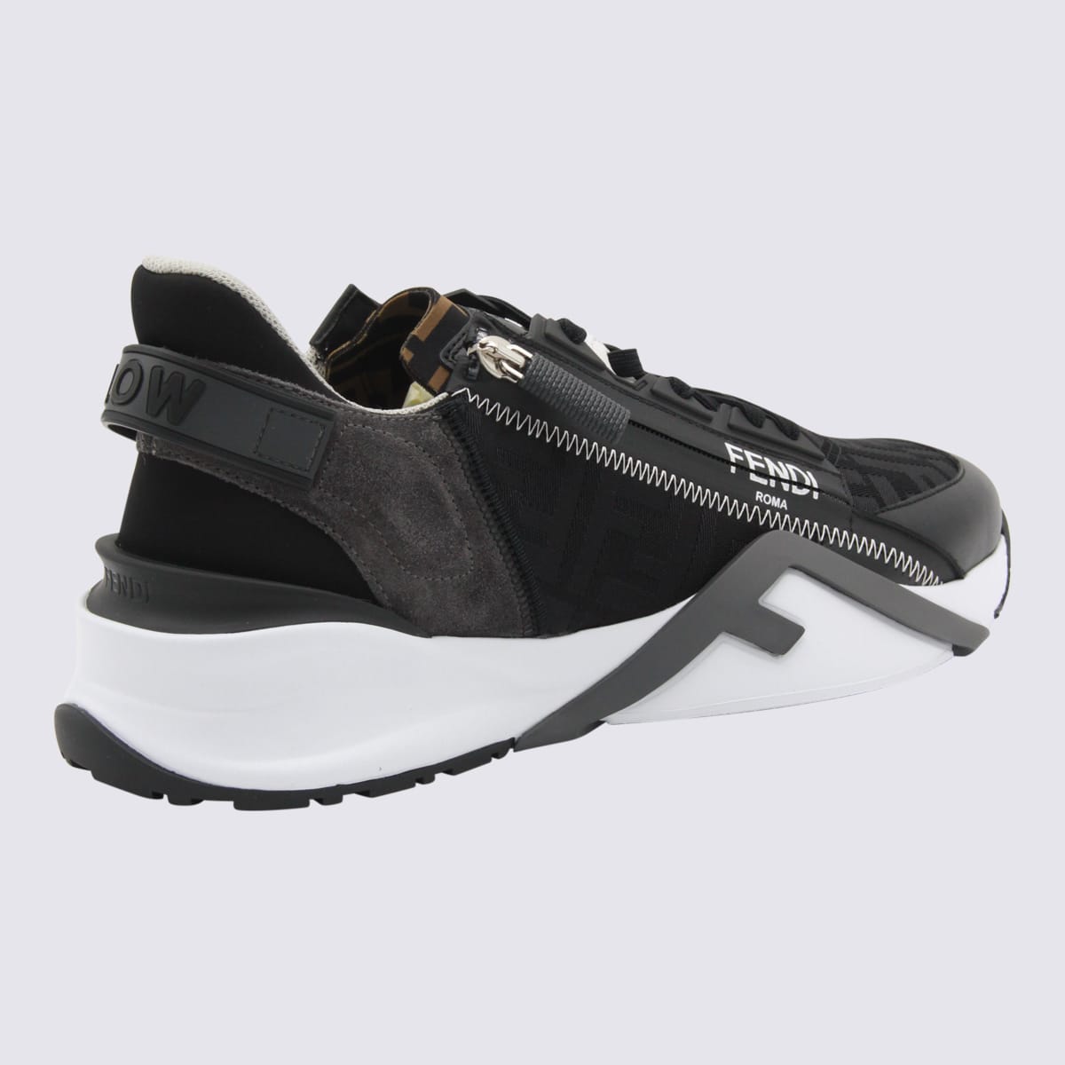 Fendi Men Flusso Di Scarpe Da Ginnastica In Black