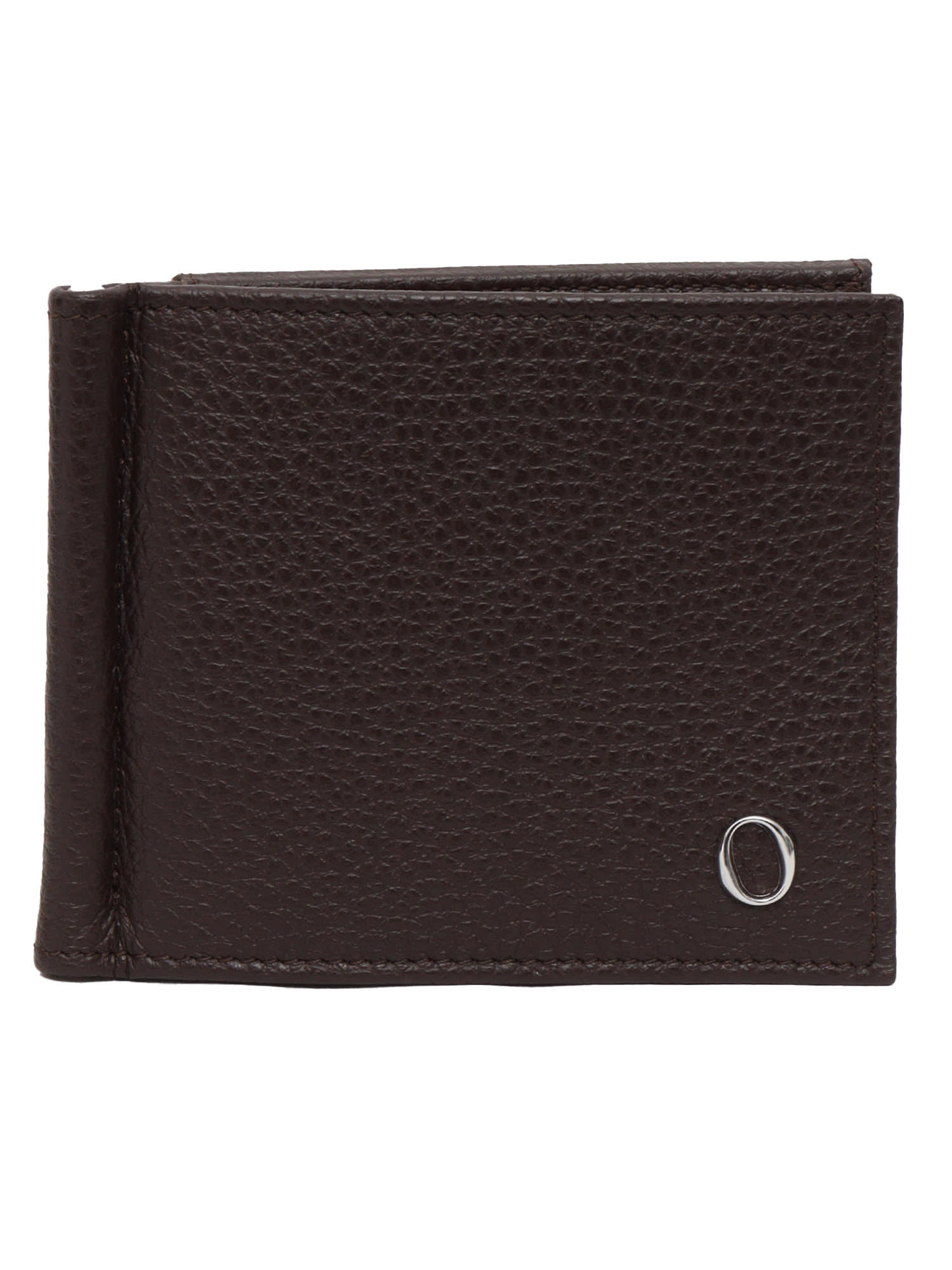 Orciani Dollar Holder With Logo In Brown
