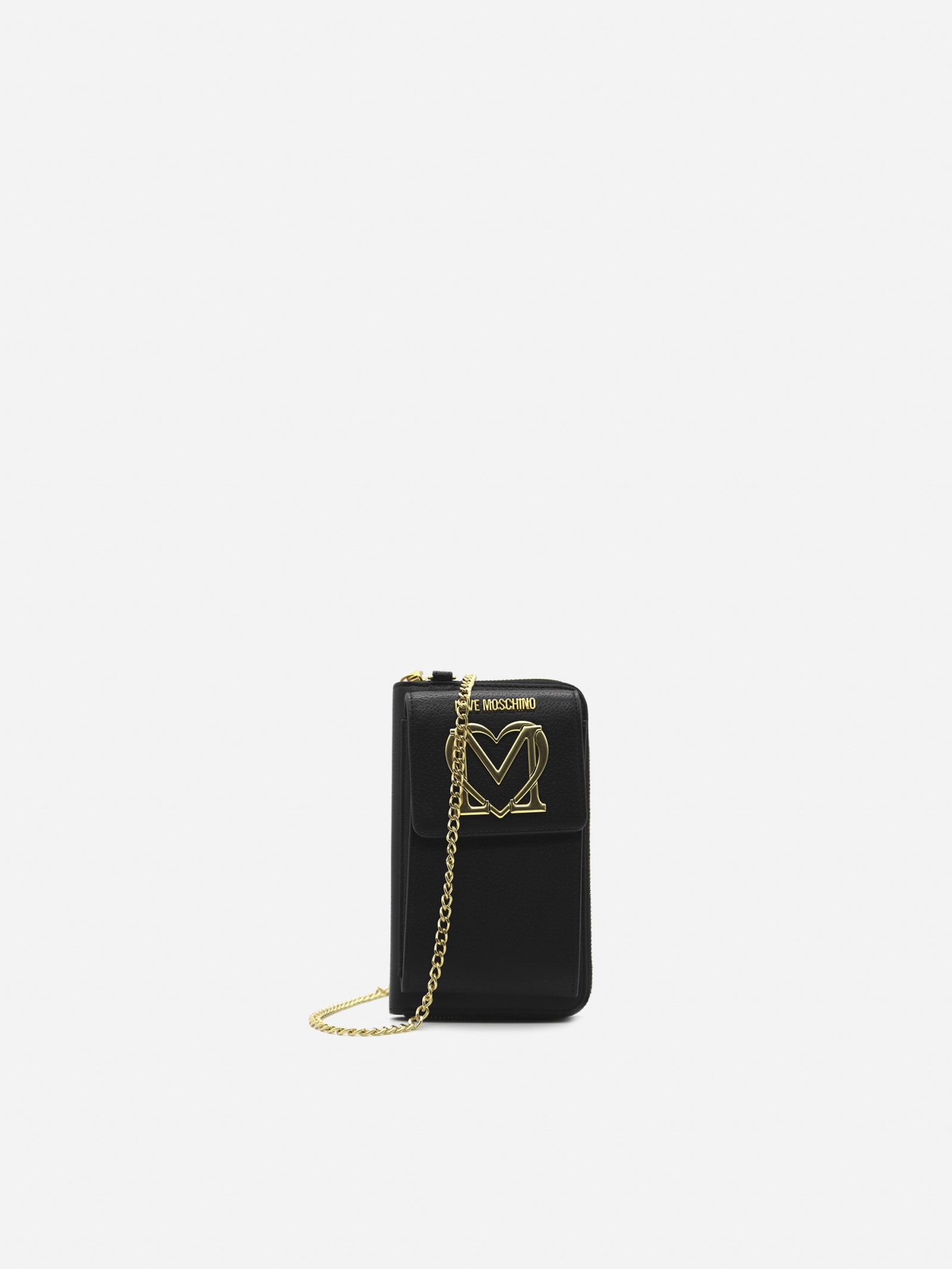 Love Moschino Mobile Phone Bag With Contrasting Logo Detail