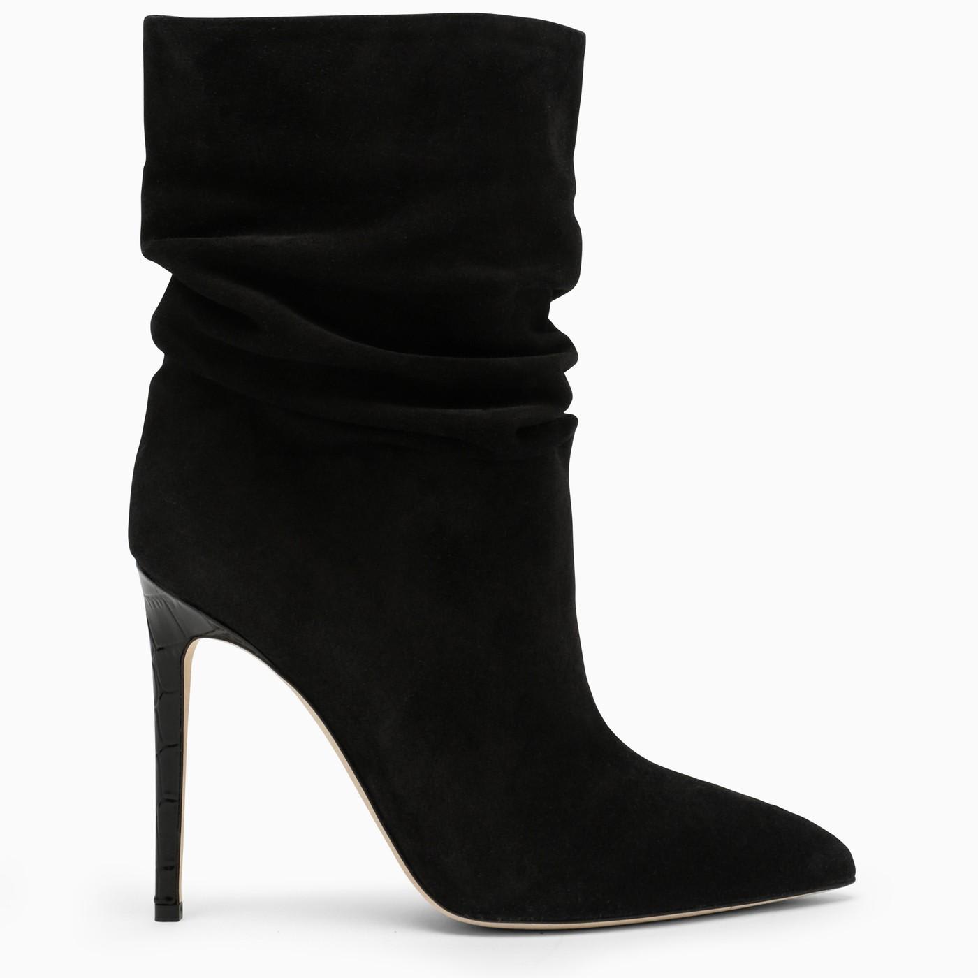 Paris Texas El Dorado 100mm suede boots - Black