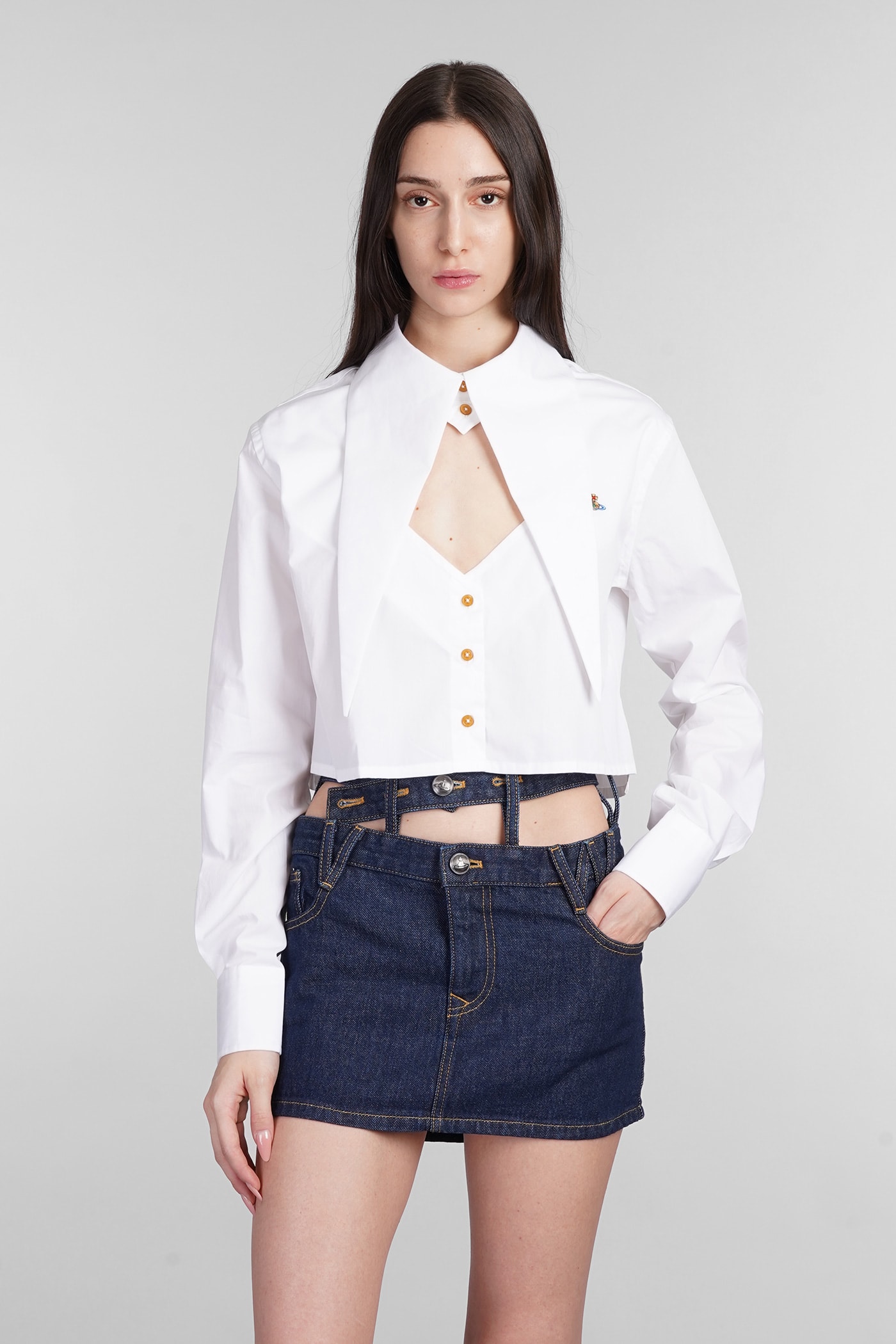 Shop Vivienne Westwood Shirt In White Cotton