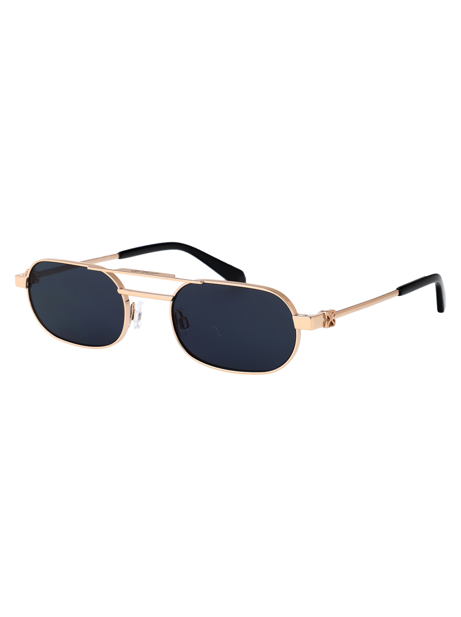 Off-white Vaiden Sunglasses In Gold Dark Grey