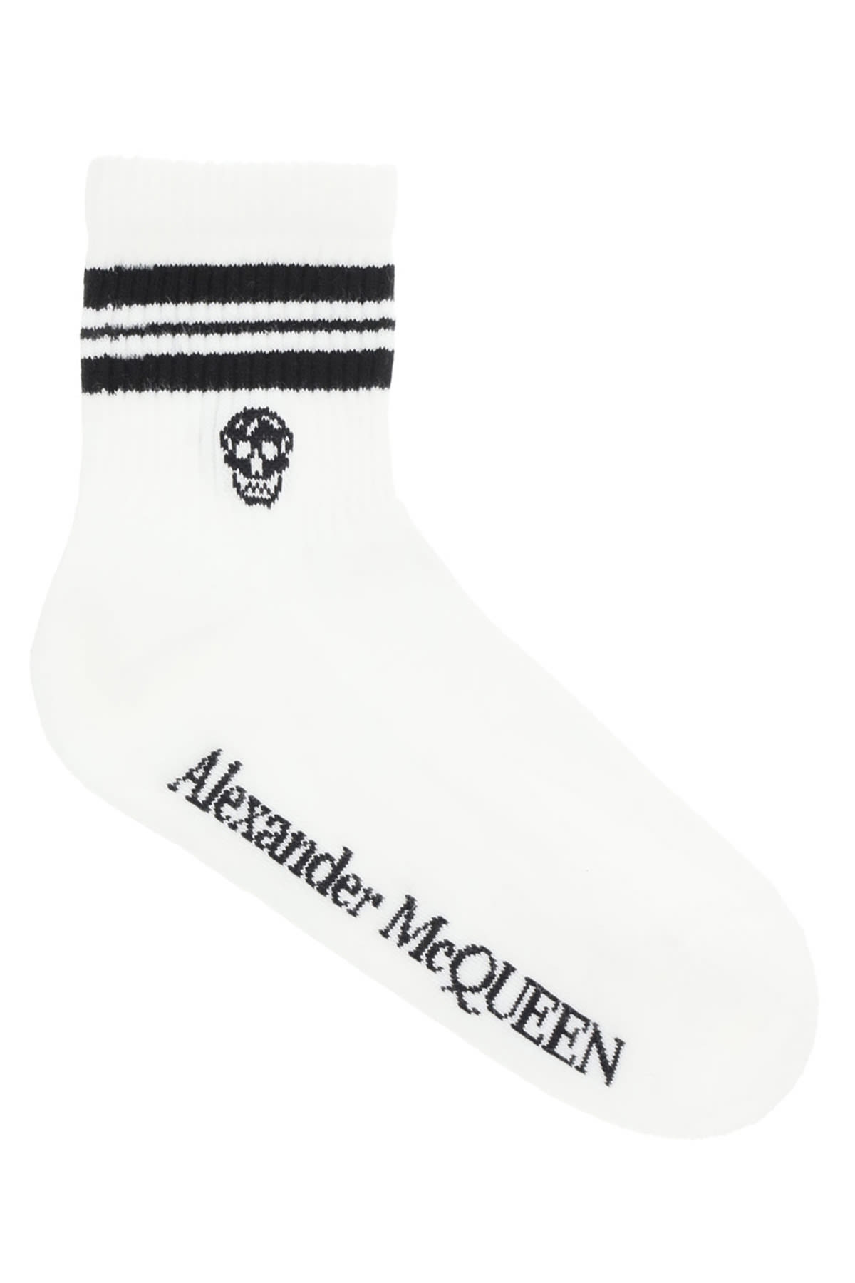 Alexander McQueen Stripe Skull Sport Socks