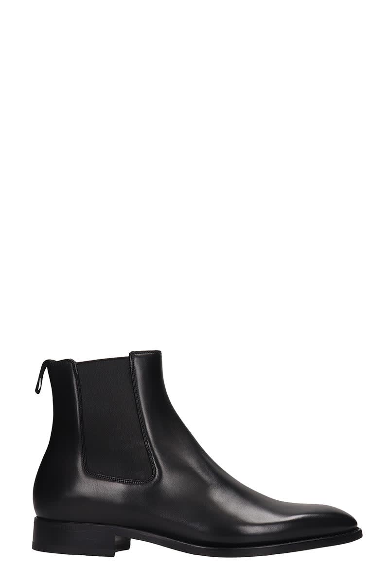 GIVENCHY CLASSIC BOOT ANKLE BOOTS IN BLACK LEATHER,11332585