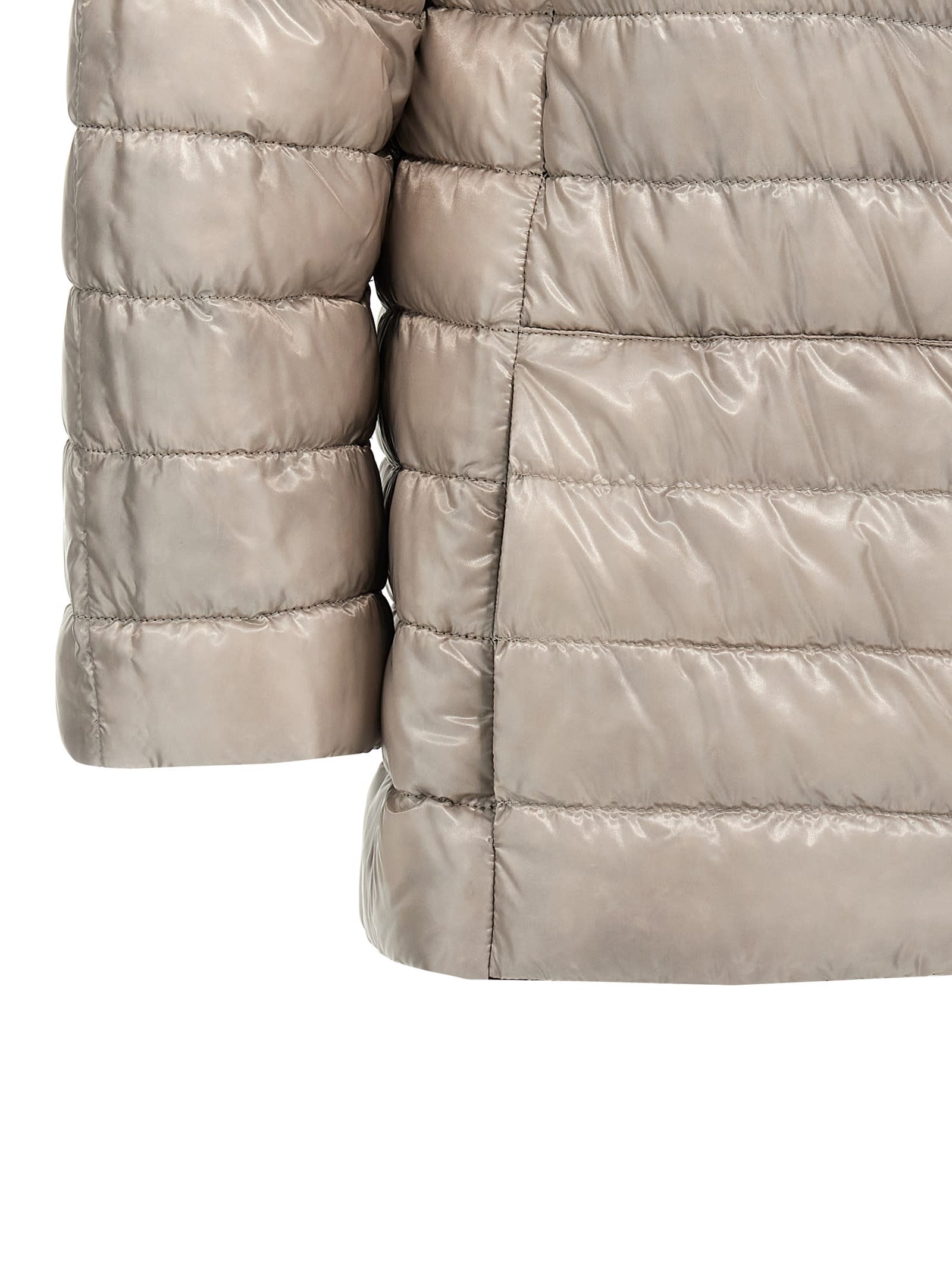 Herno Reversible Hood In Nero/grigio