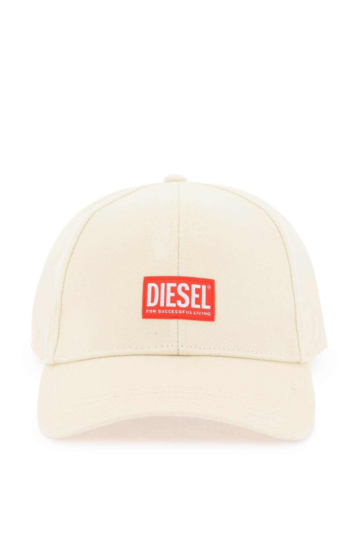 Shop Diesel Corry-jacq-wash Baseball Cap In Ivory (beige)