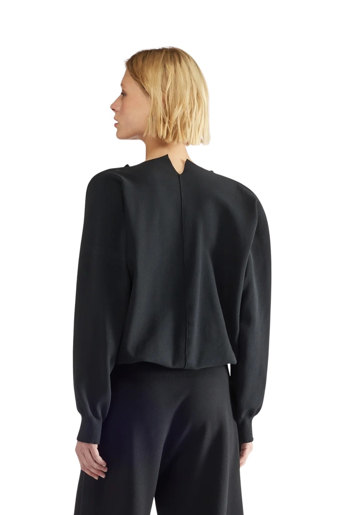 Liviana Conti Crossed Front Sweater In Nero