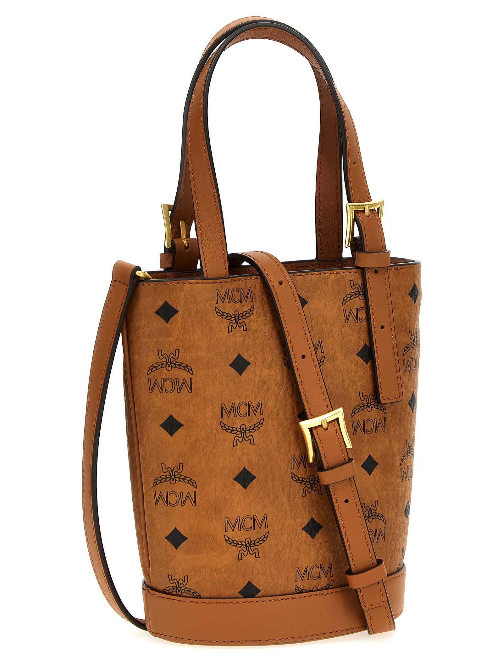 Mcm Arena Vi Hand Bags In Brown