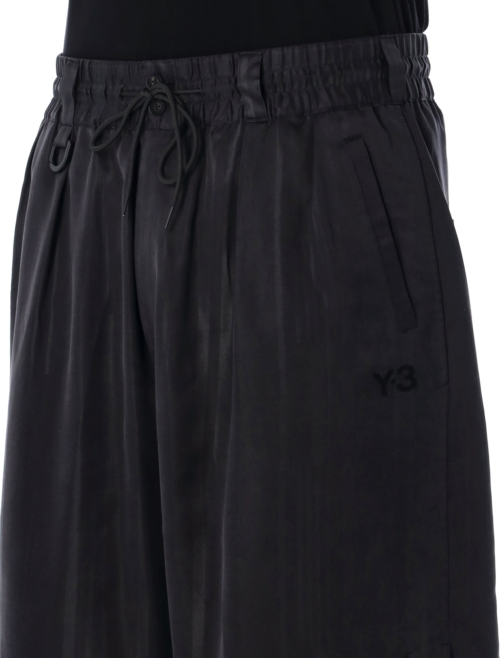 Shop Y-3 3-stripes Shorts In Black