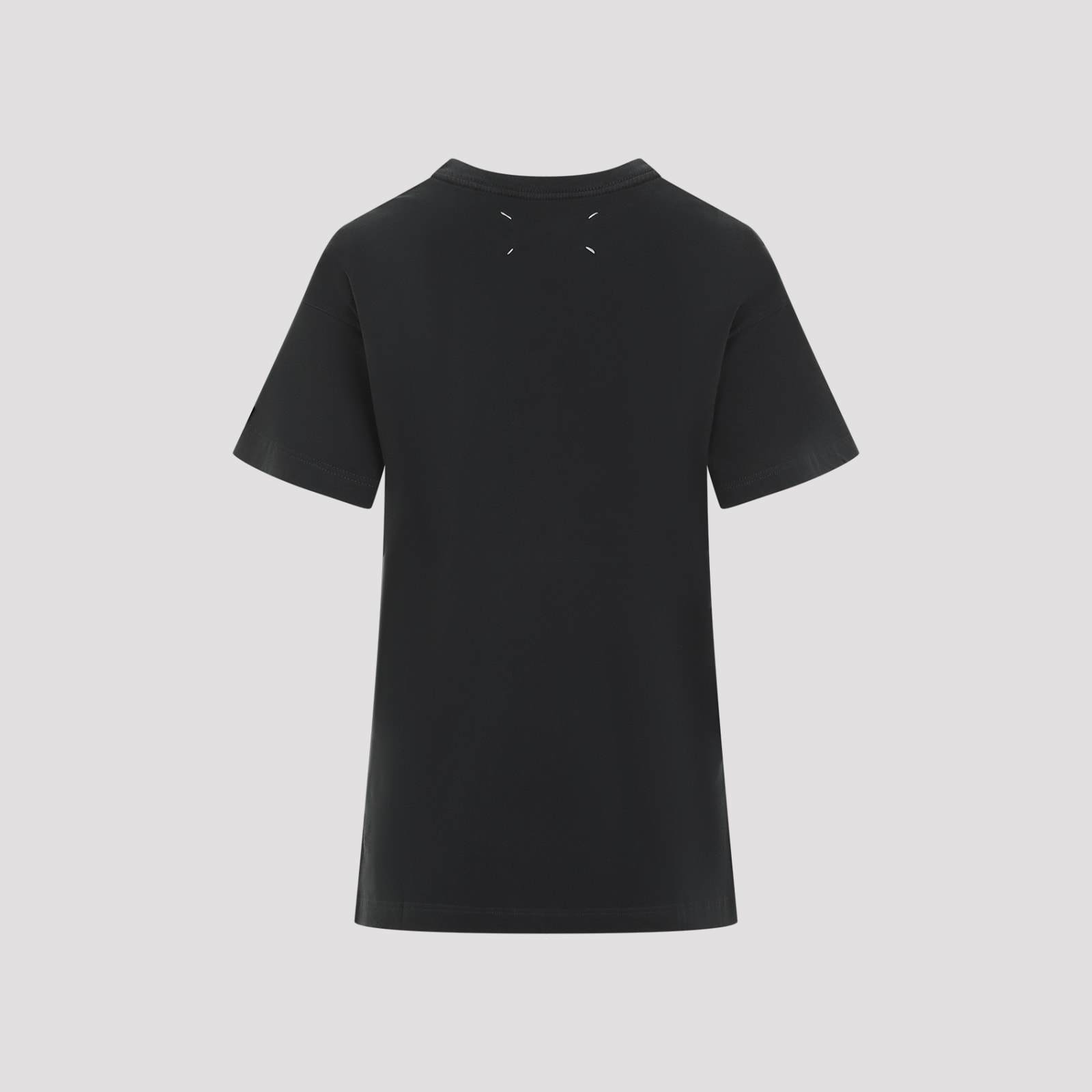 Shop Maison Margiela Cotton T-shirt In Vintage Black