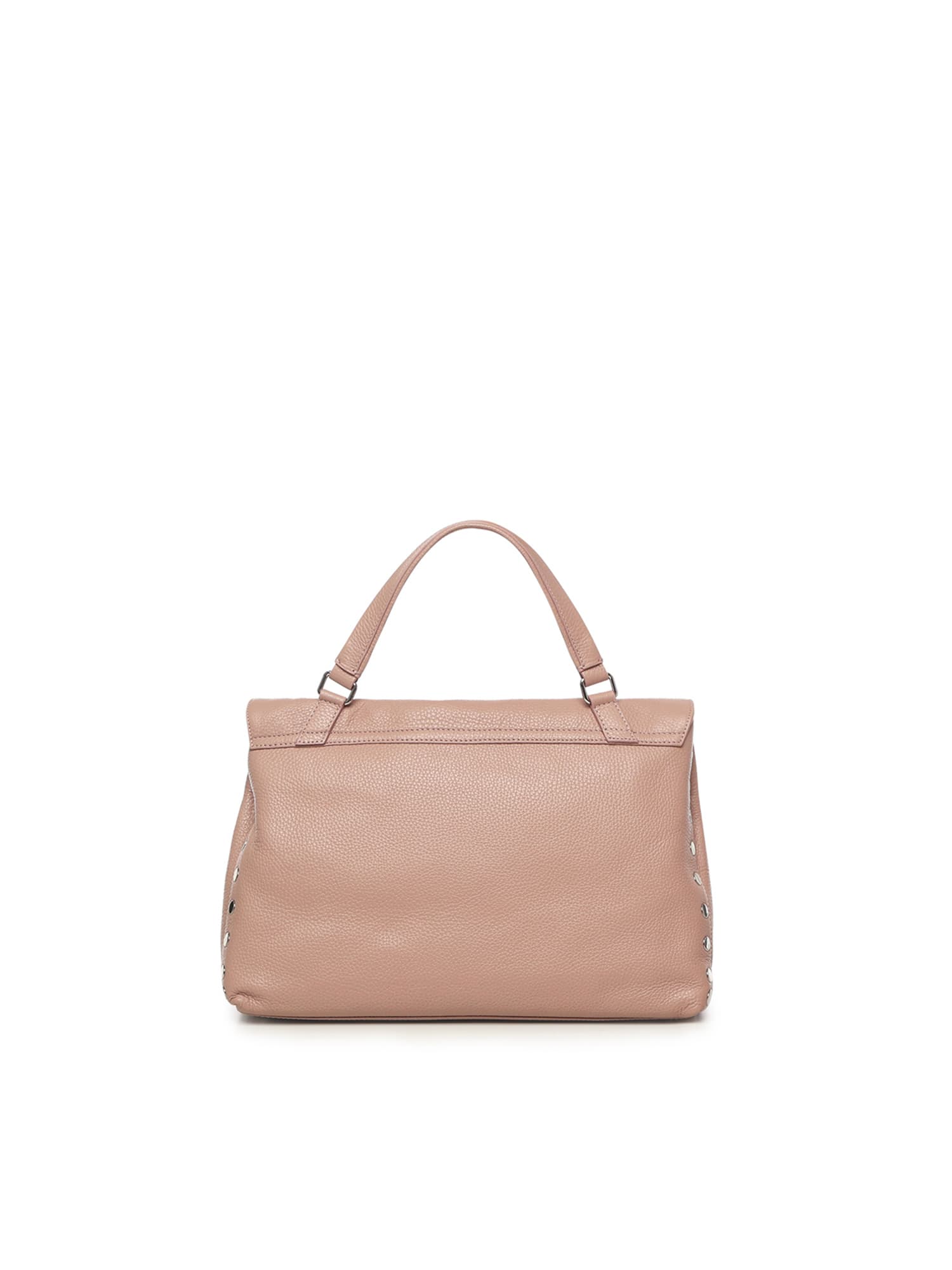 Zanellato Postina Studded Leather Shoulder Bag In Pink