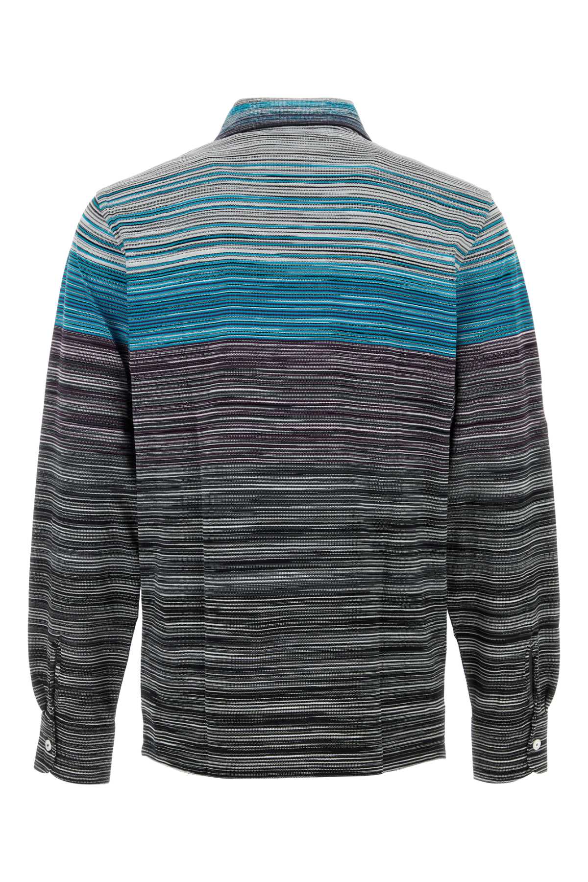 Missoni Men Embroidered Piquet Polo Shirt In Blue