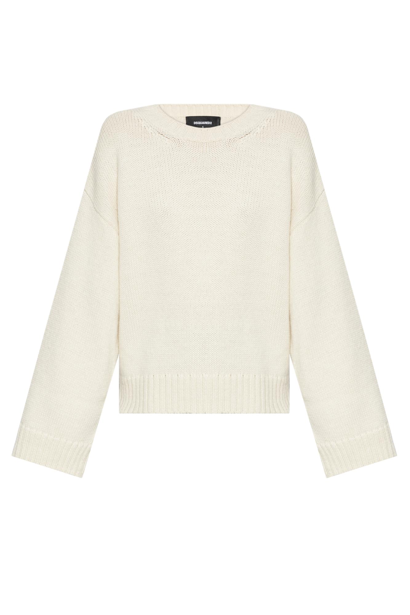 Shop Dsquared2 Wool Sweater In White