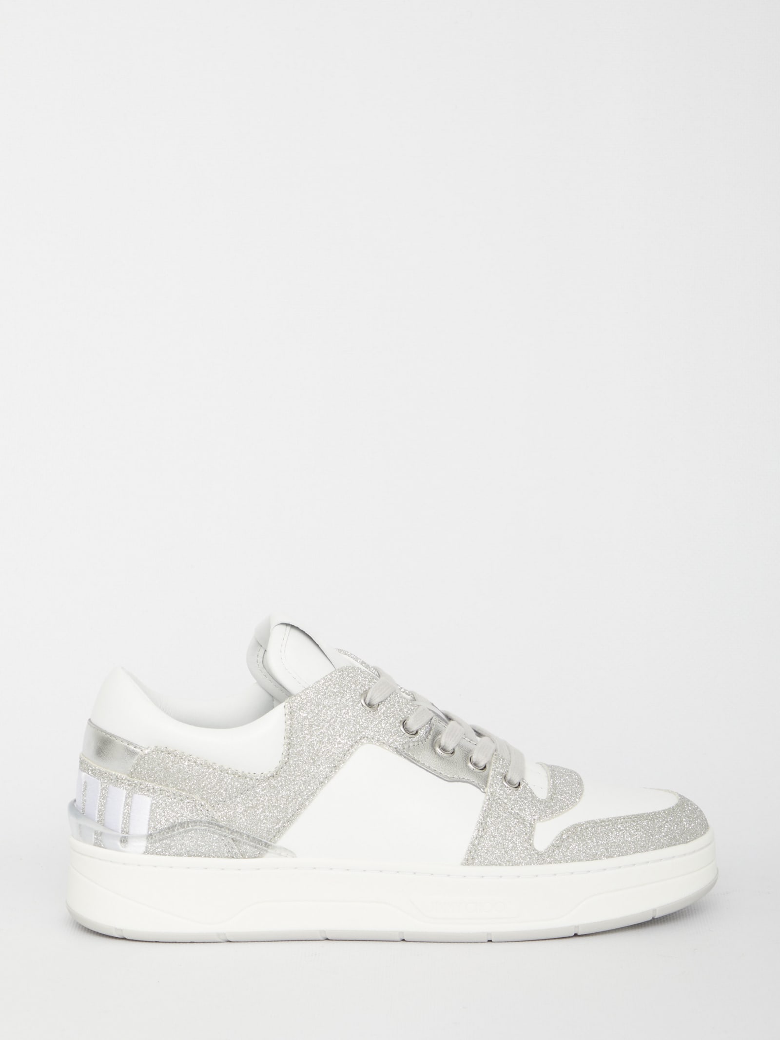 Shop Jimmy Choo Florent Sneakers In White