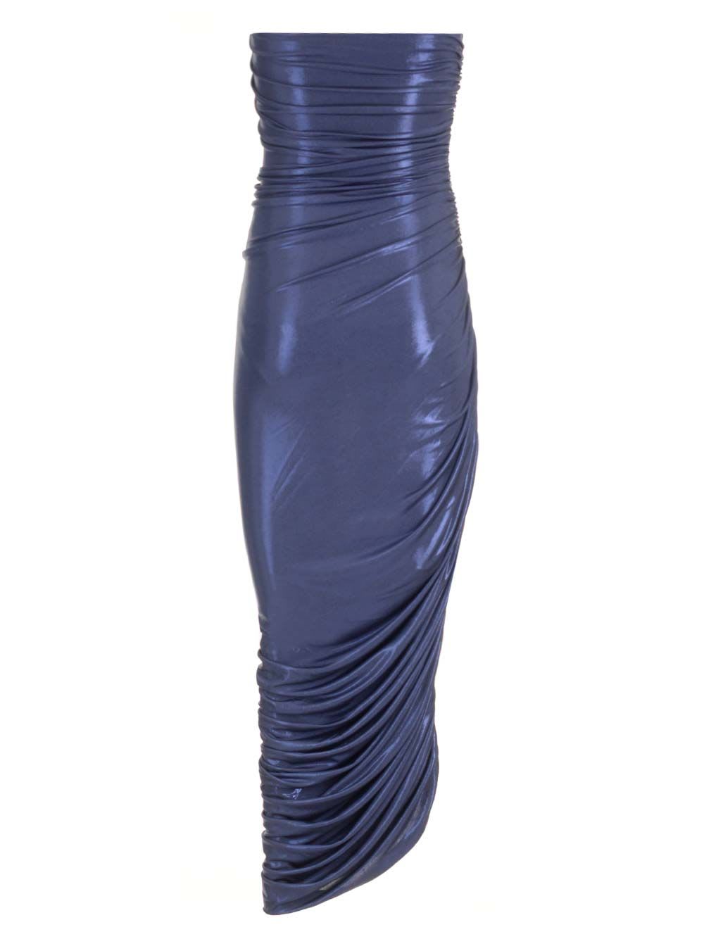 Shop Norma Kamali Diana Dress In Blue