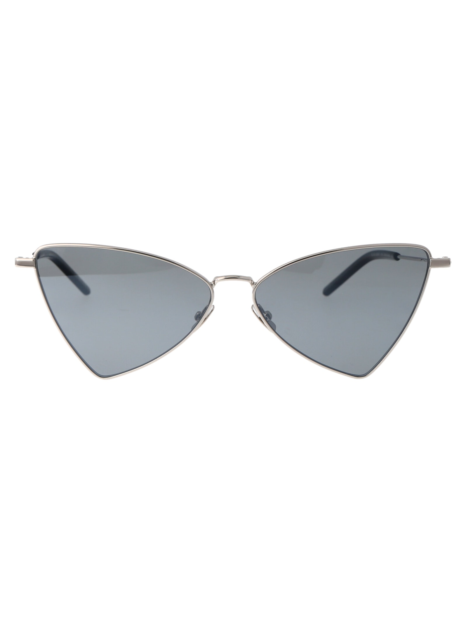 Shop Saint Laurent Sl 303 Jerry Sunglasses In 010 Silver Silver Silver