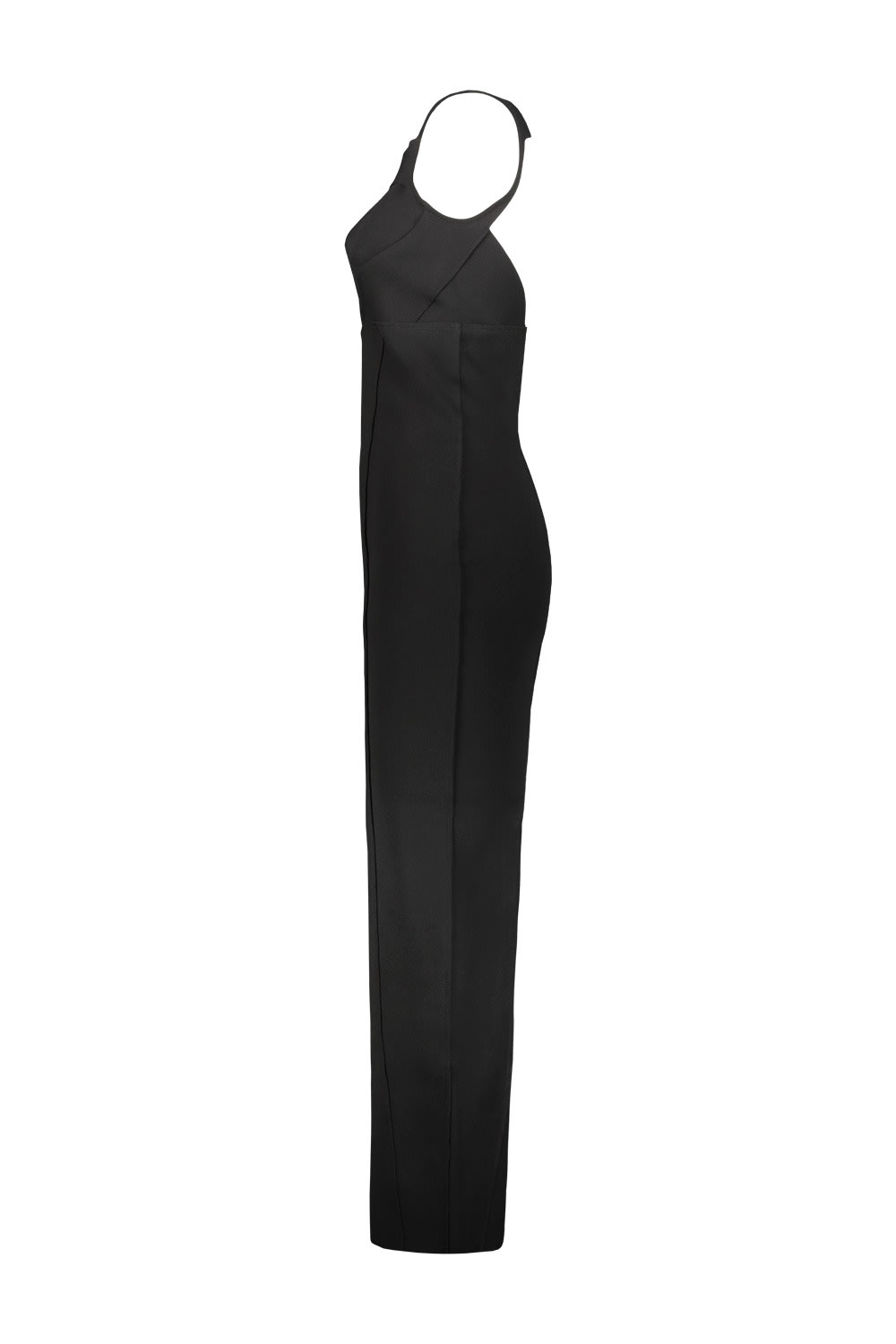 Shop Rick Owens Knitted Slug Dress In Black