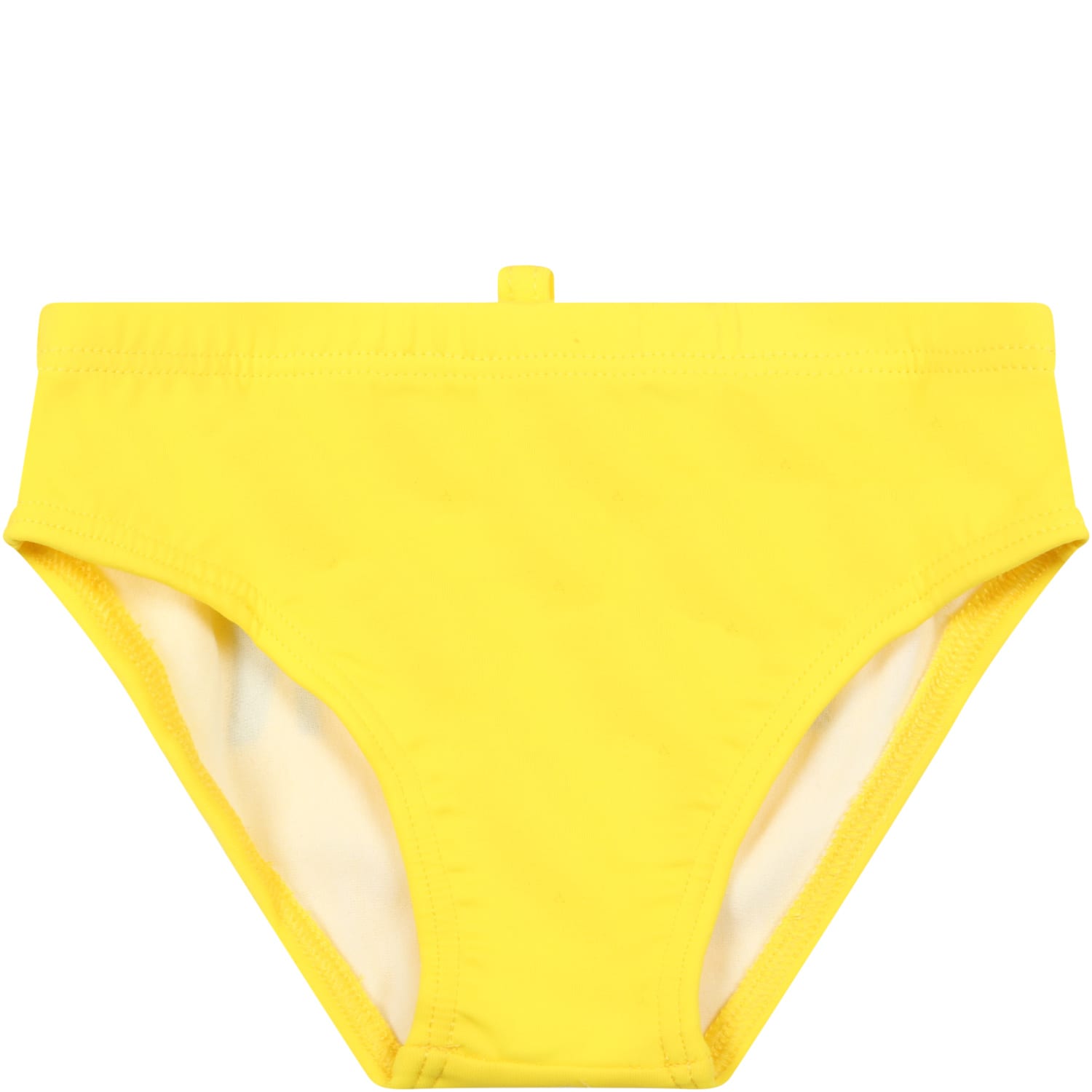 Dsquared2 Yellow Swimsuit For Baby Boy With Logo