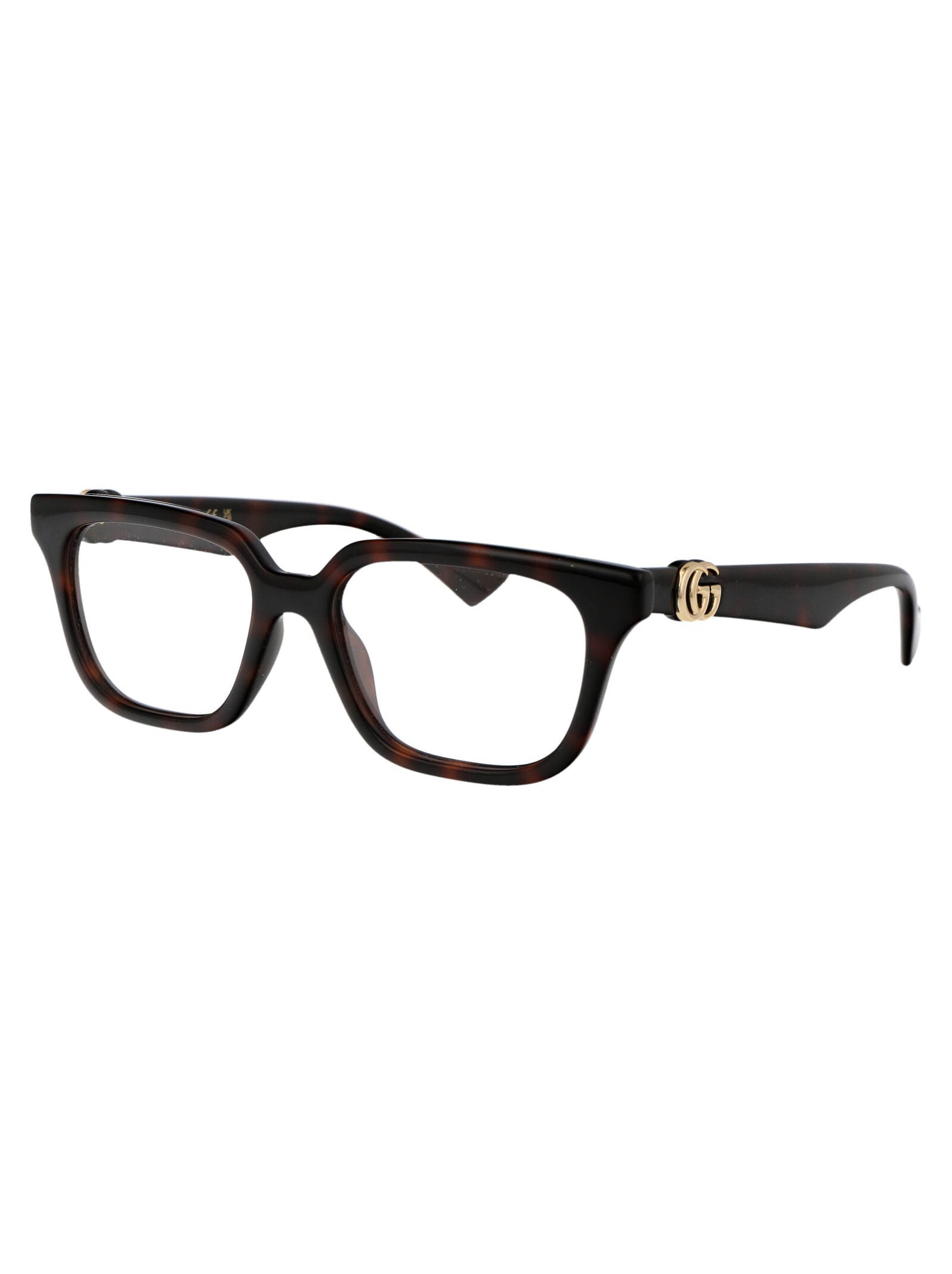 Shop Gucci Gg1536o Glasses In 006 Havana Havana Transparent