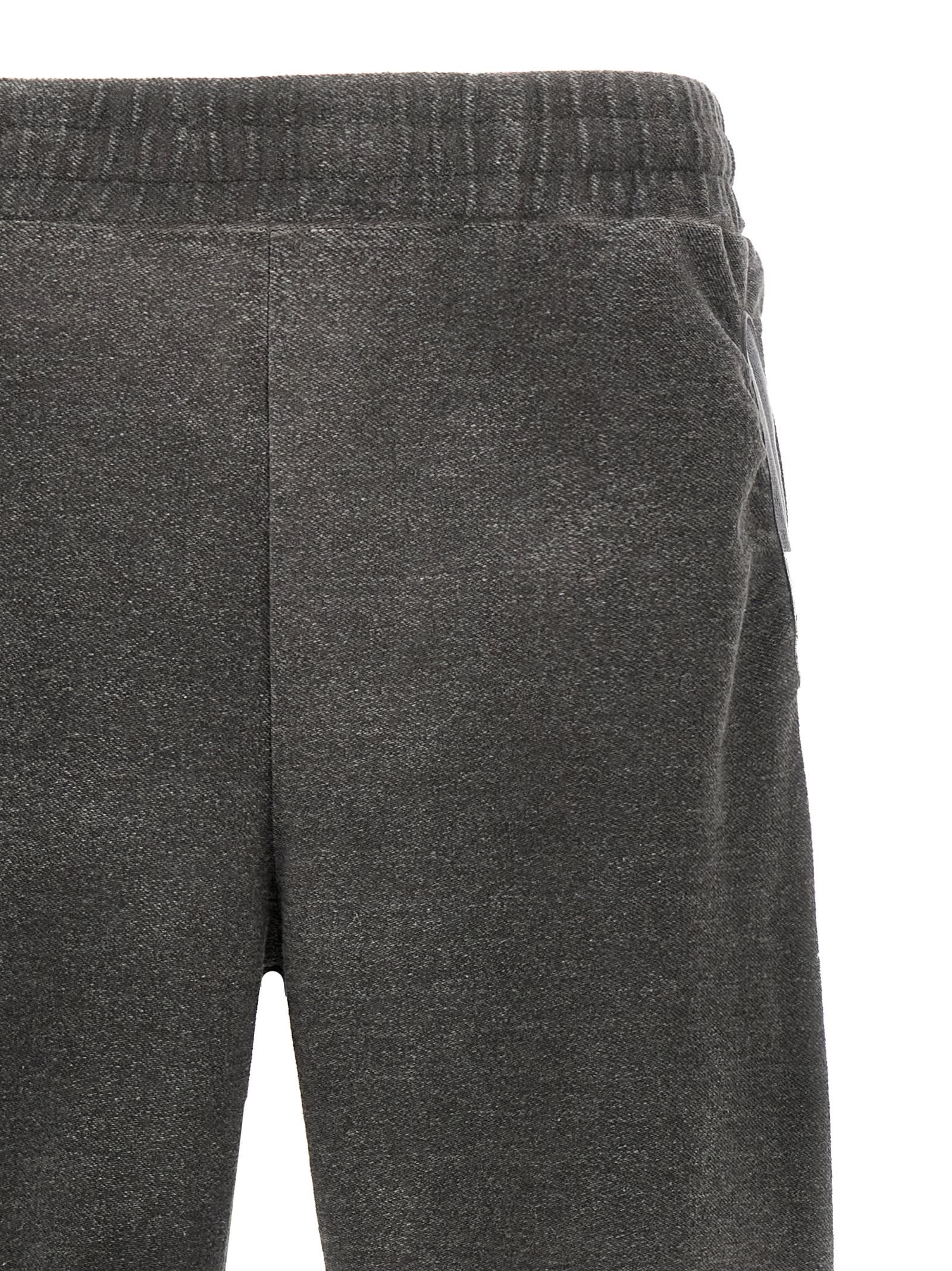 Diesel Grey Stretch Cotton Blend P-percy Joggers In Gray