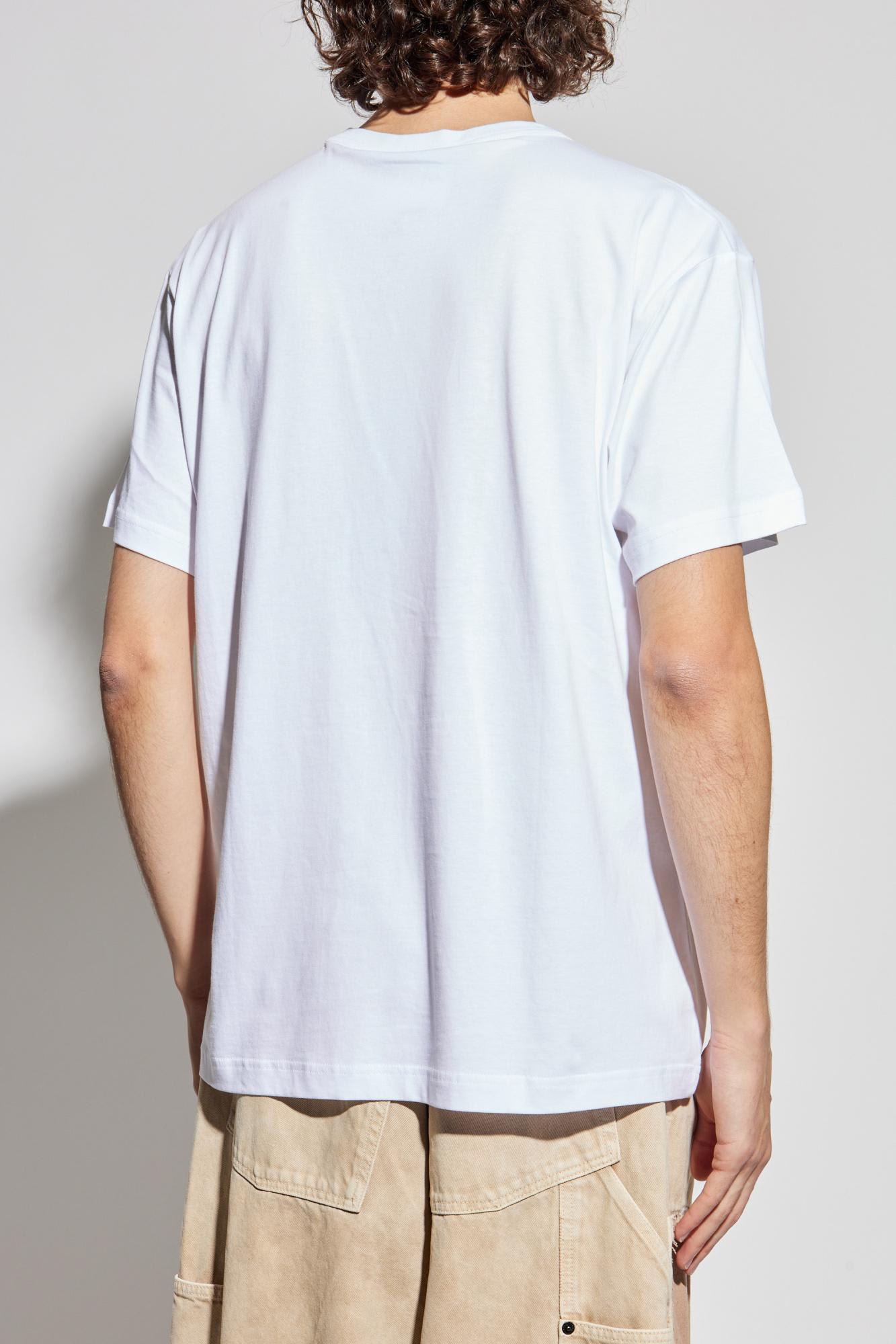 Versace Jeans Couture Logo-print Cotton T-shirt In White