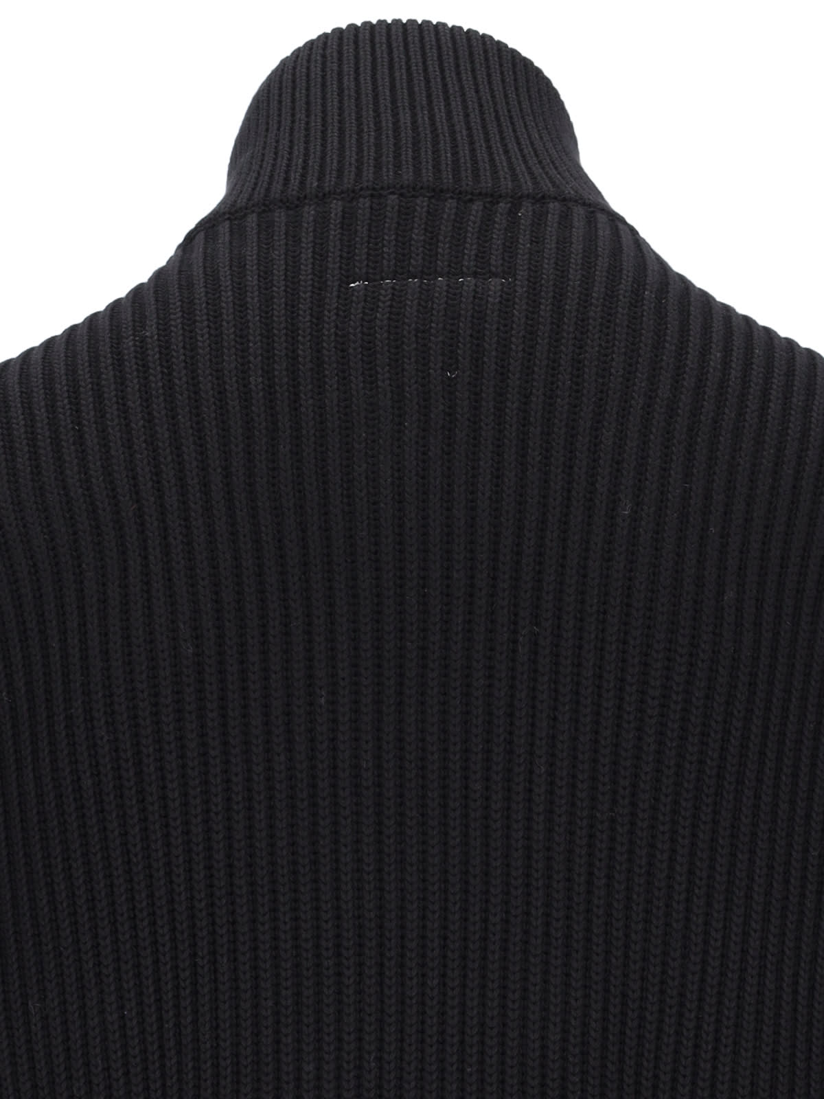 Shop Mm6 Maison Margiela Zip Sweater In Kaki