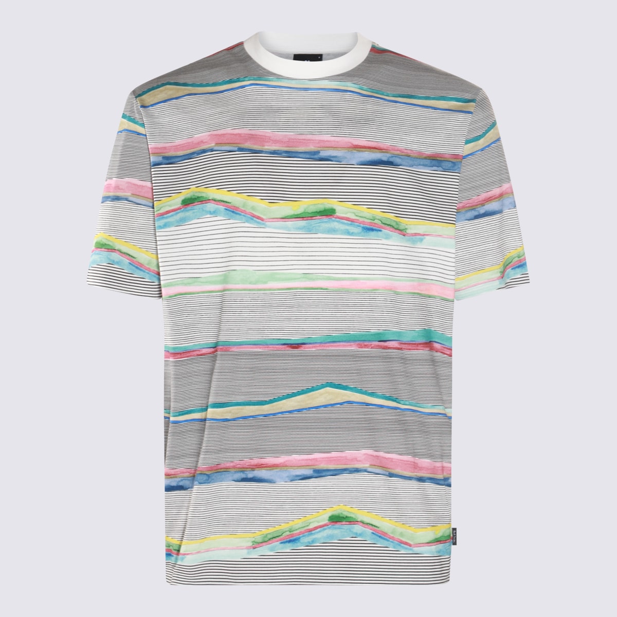 Paul Smith Grey Multicolour Cotton T-shirt In Red