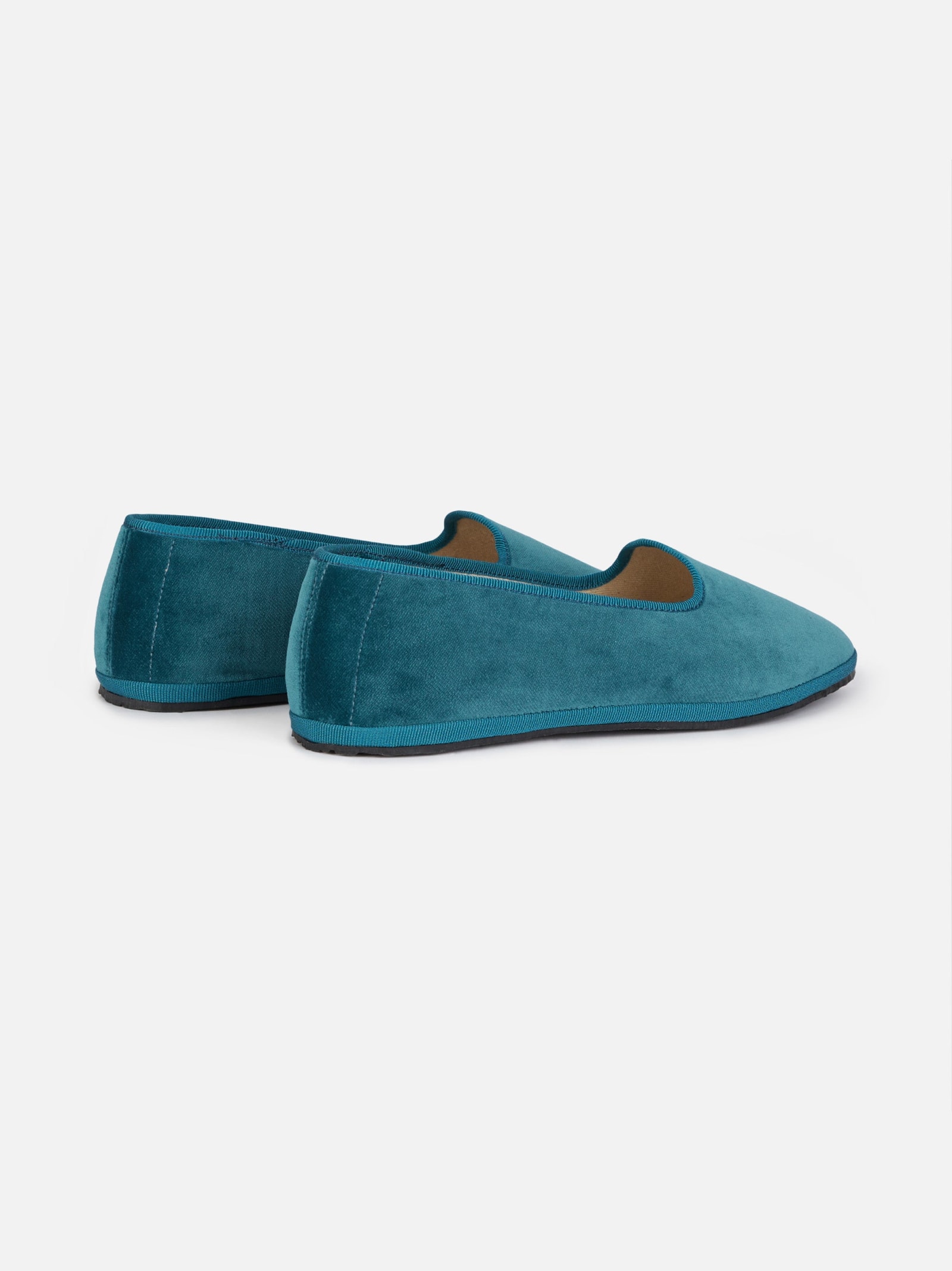 Mc2 Saint Barth Woman Velvet Slipper Loafers My Chalom Special Edition In Blue