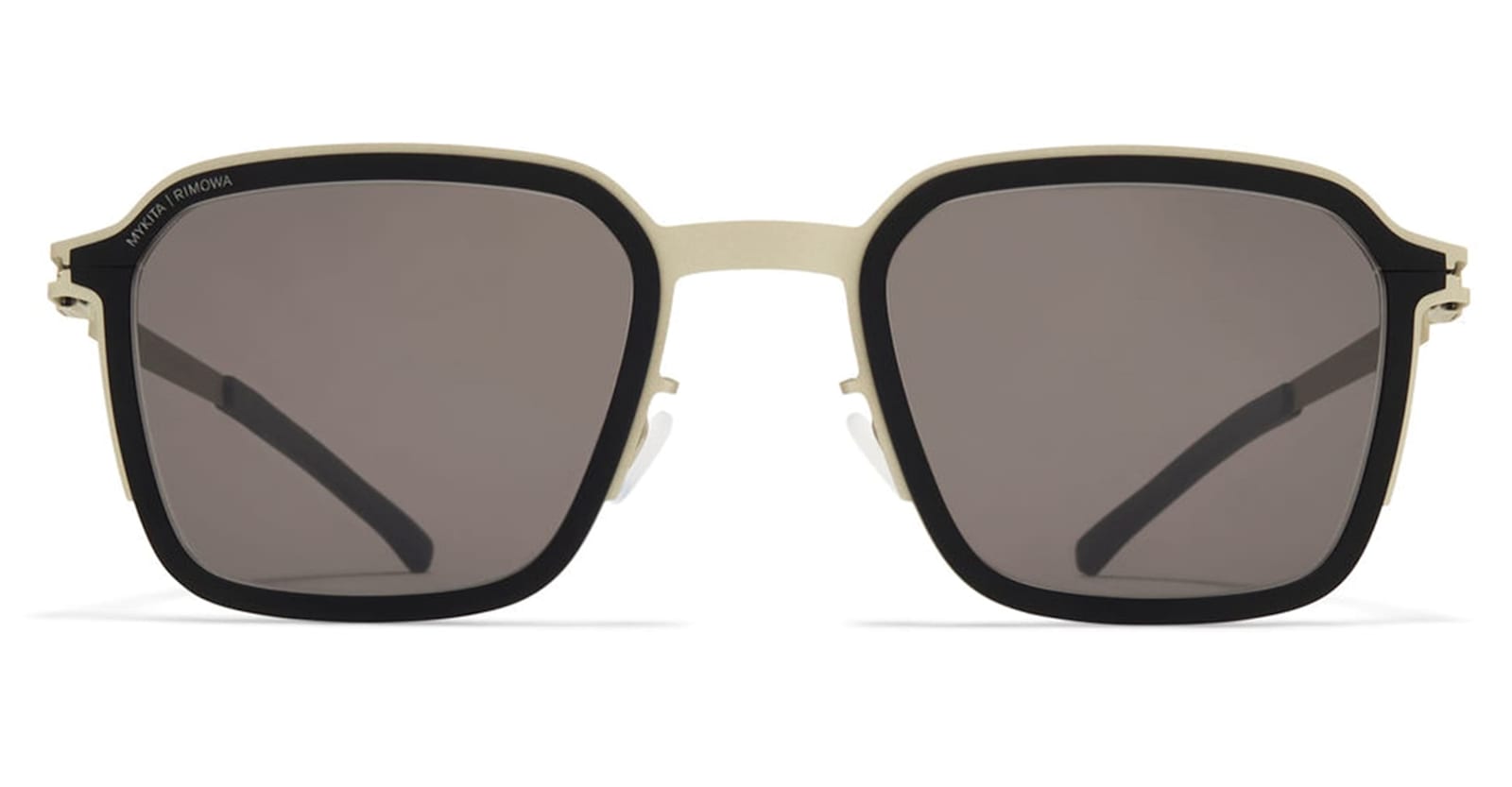 Mykita Mr002 Al3 - Titan / Black / Brown Lens Sunglasses In Black