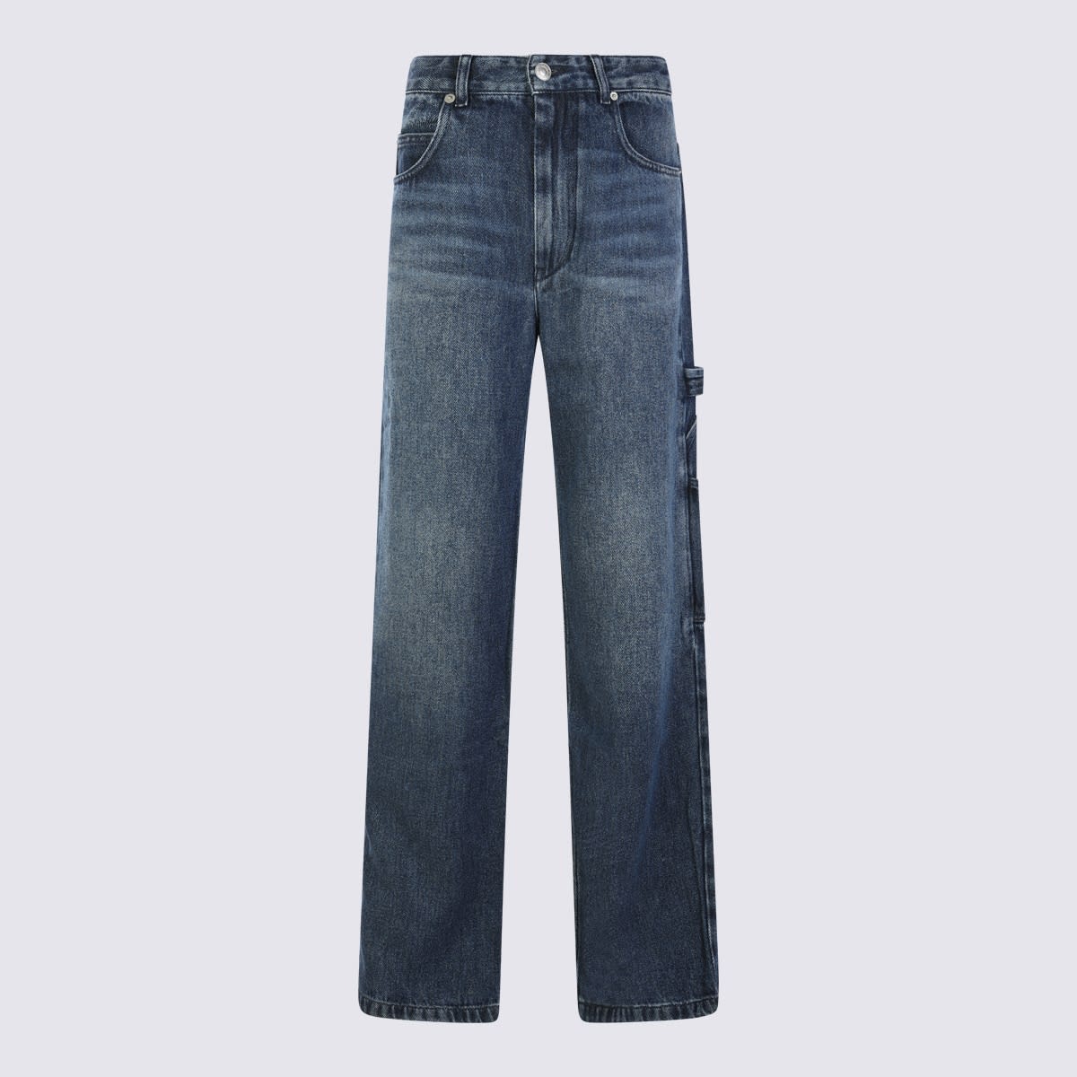 Shop Marant Etoile Blue Cotton Jeans