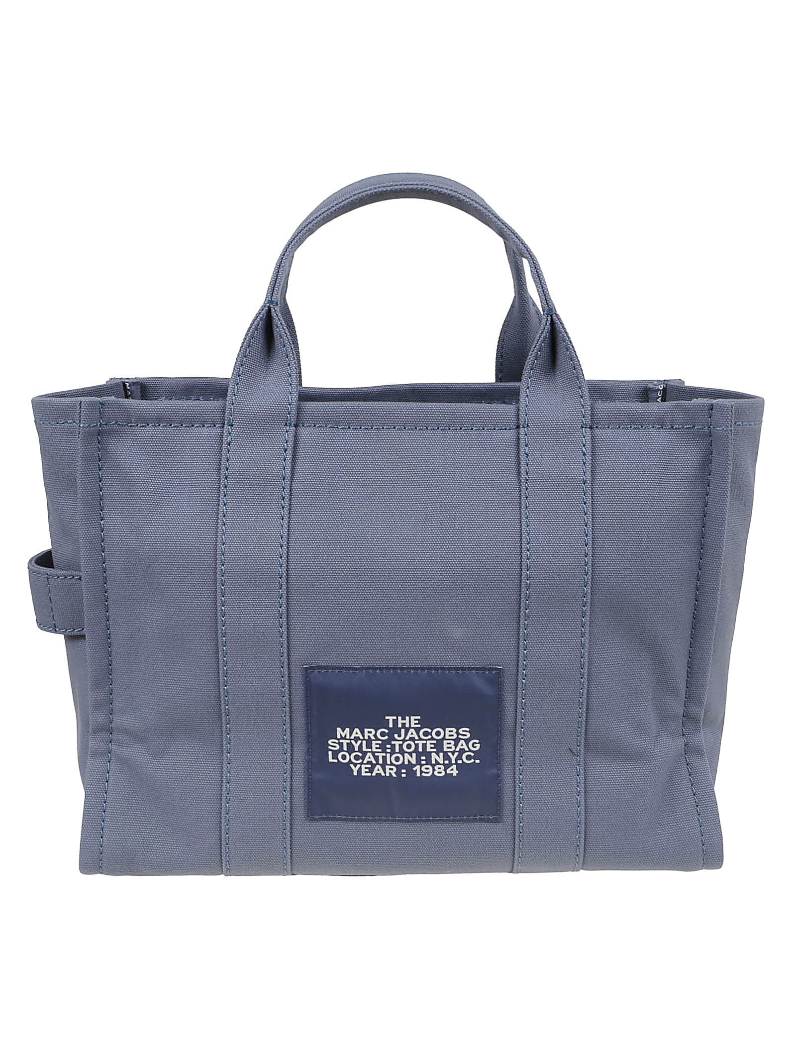 Shop Marc Jacobs The Medium Tote In Blue Shadow