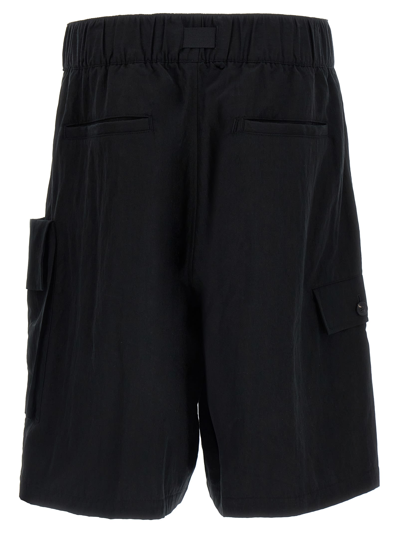 Y-3 Wide Leg Bermuda Shorts Bermuda And Short Black In Black