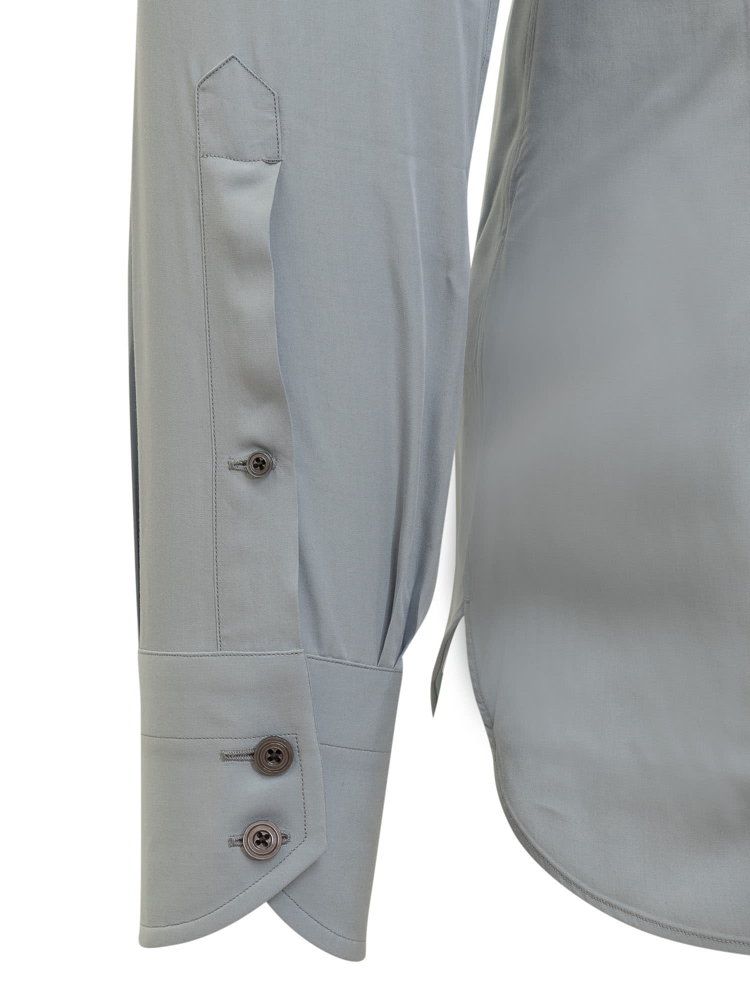 Shop Tom Ford Slim Fit Shirt In Silver Blue