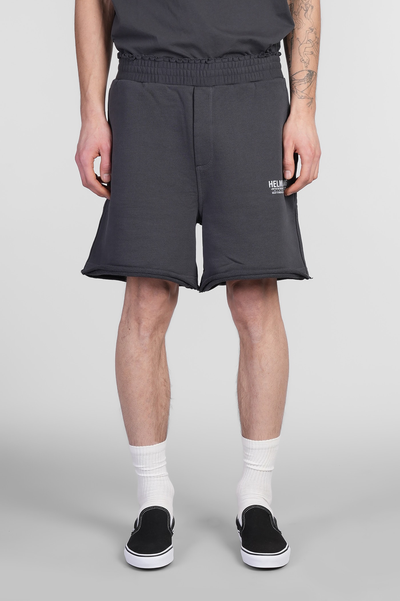 Shorts In Grey Cotton