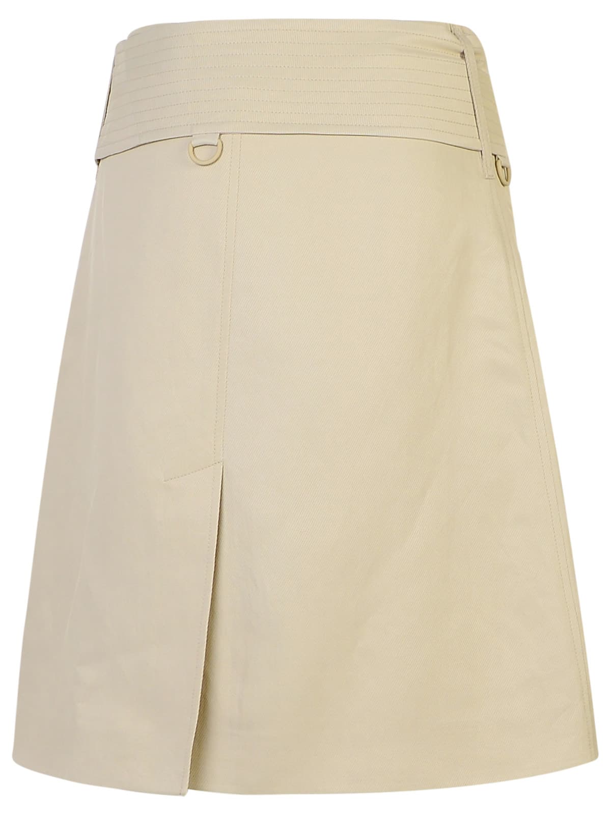 Shop Burberry Midi Beige Miniskirt