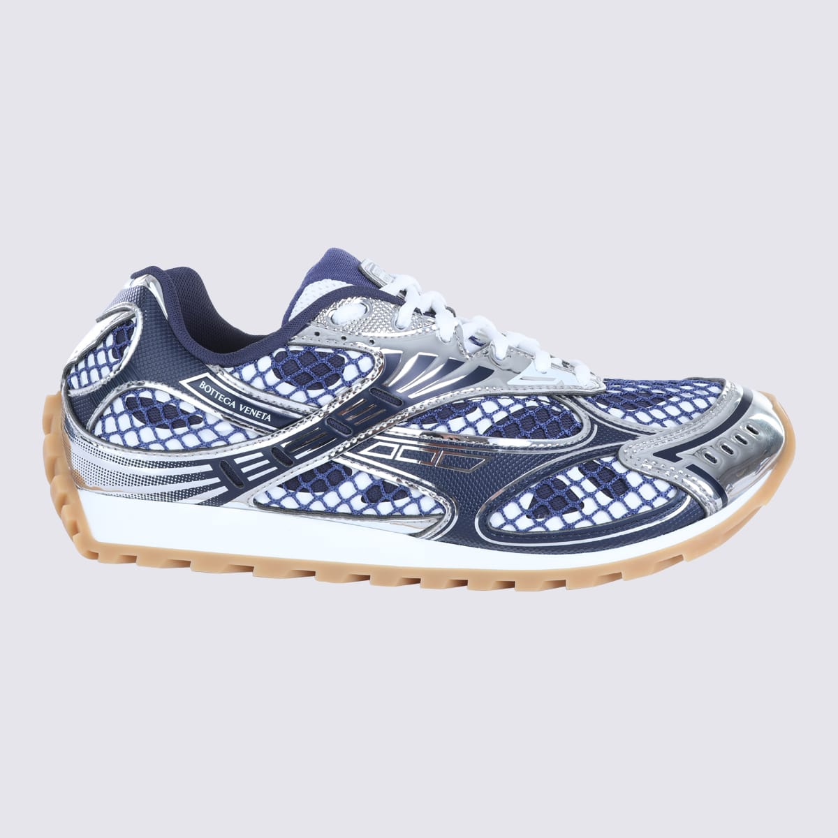 Blue And Silver Orbit Sneakers