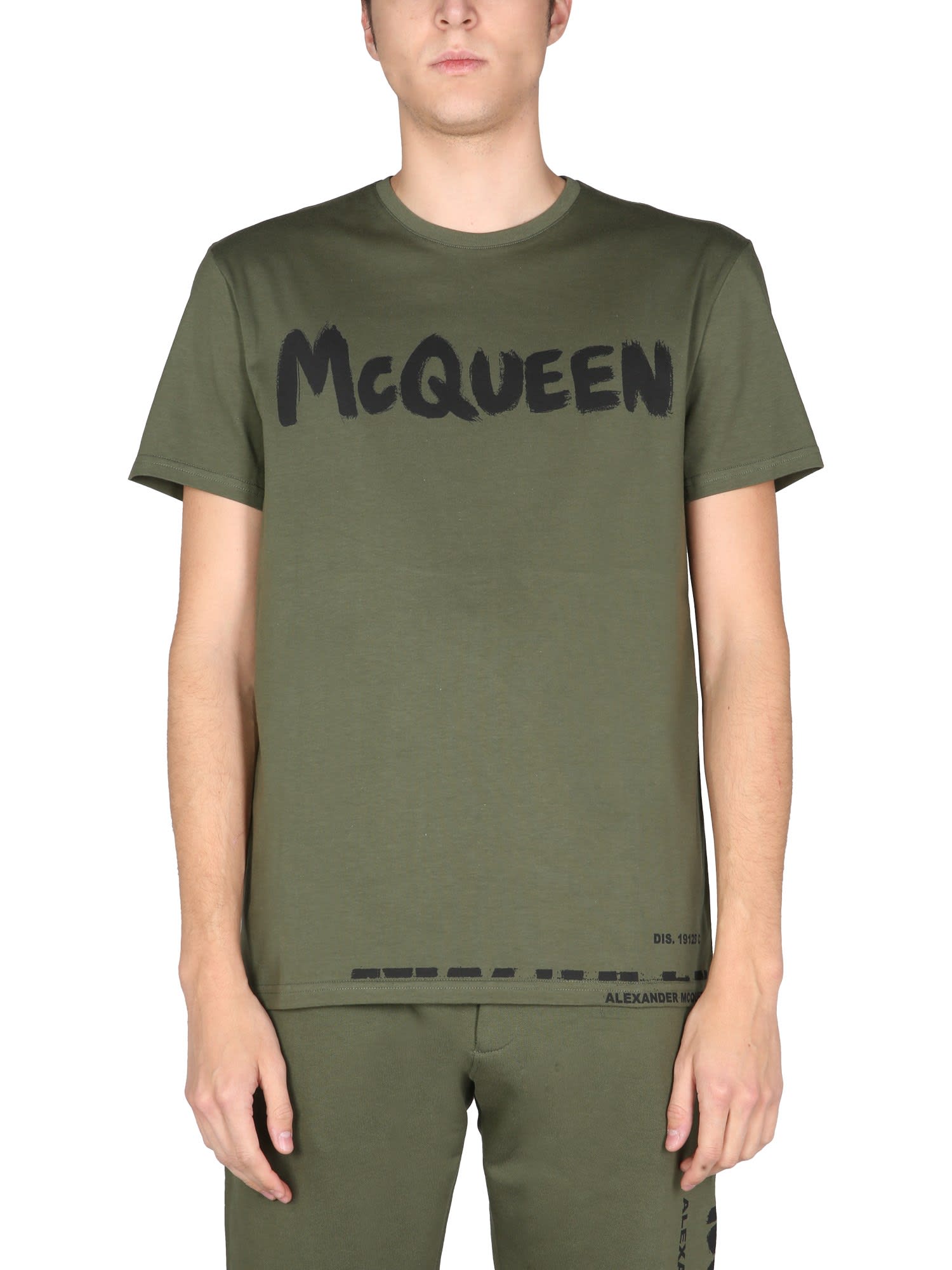 Alexander McQueen T-shirt With Graffiti Print