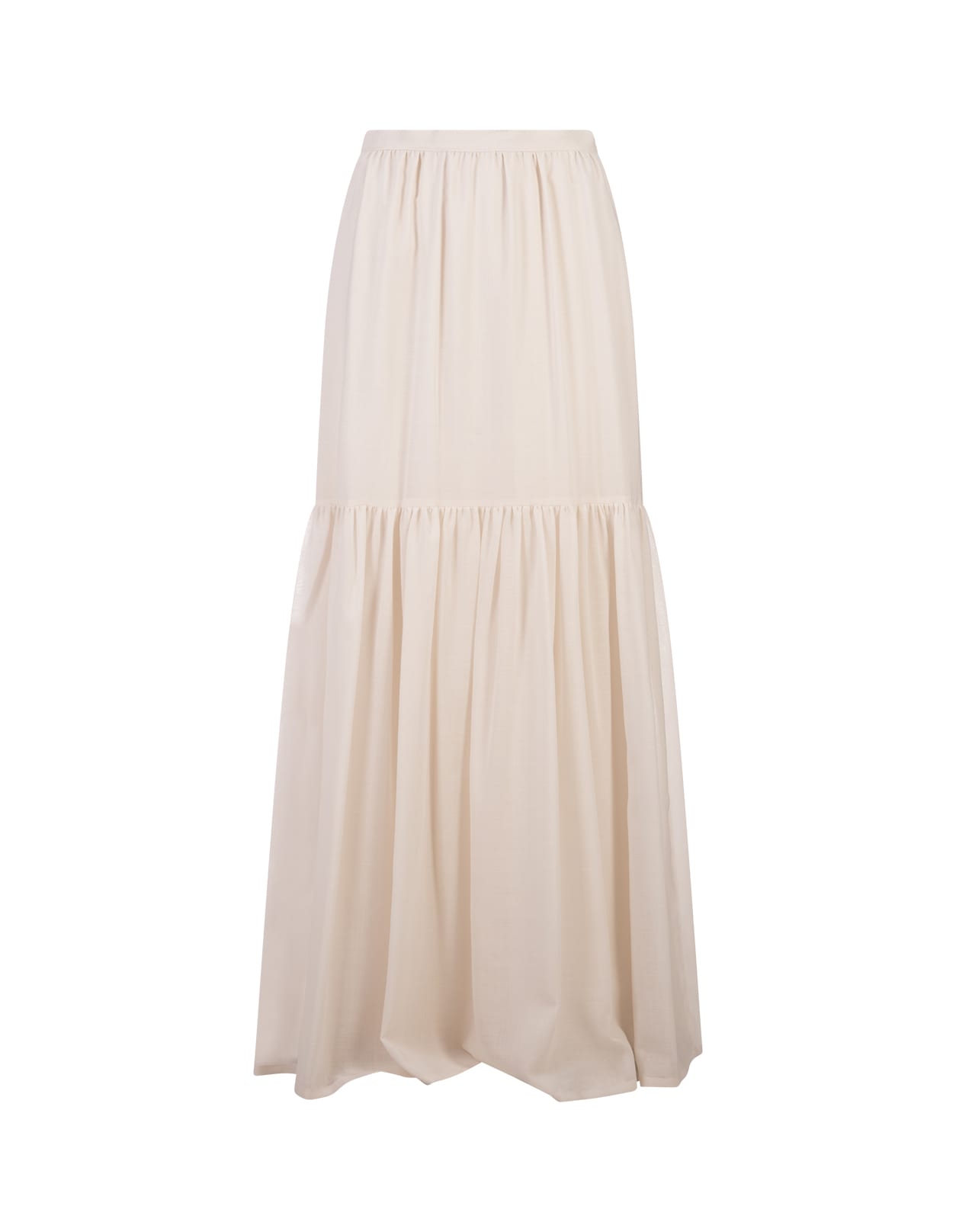 Max Mara Ivory White Cafila Long Skirt