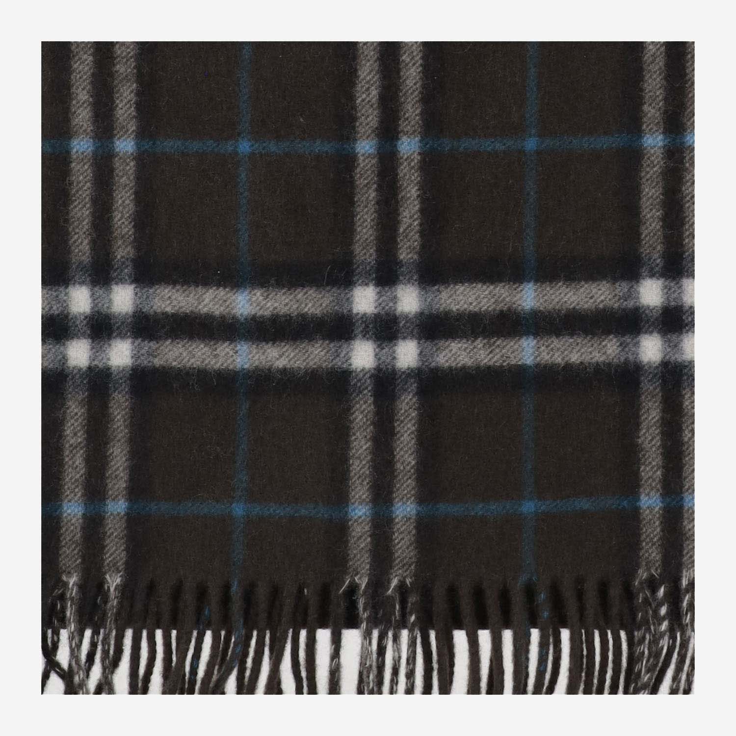 Shop Burberry Cashmere Scarf With Check Pattern In Red