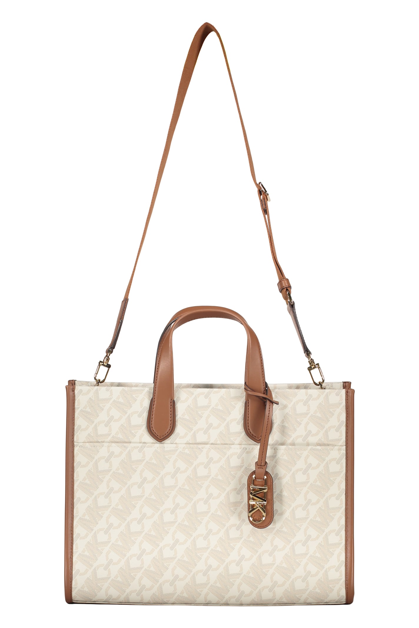Michael Kors Logo Detail Tote Bag In White