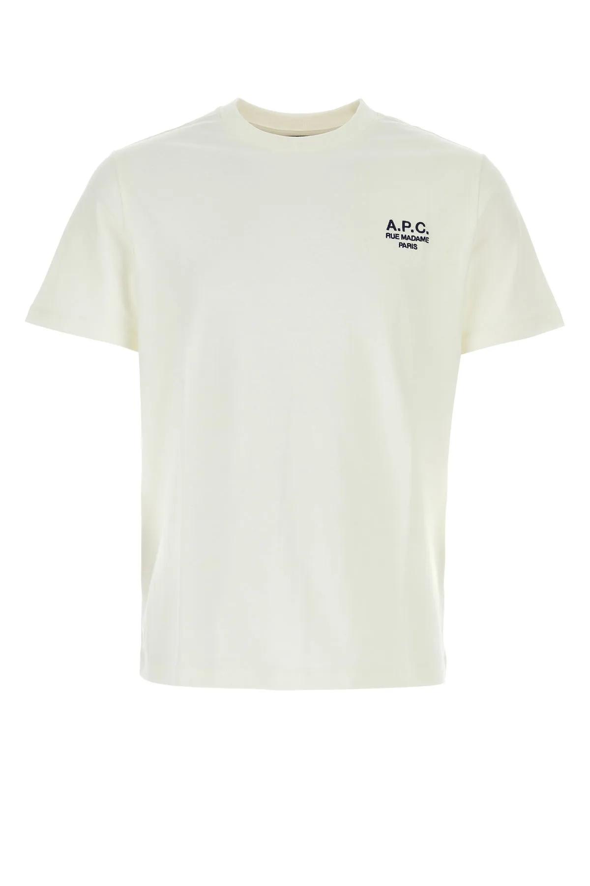 Apc White Cotton T-shirt