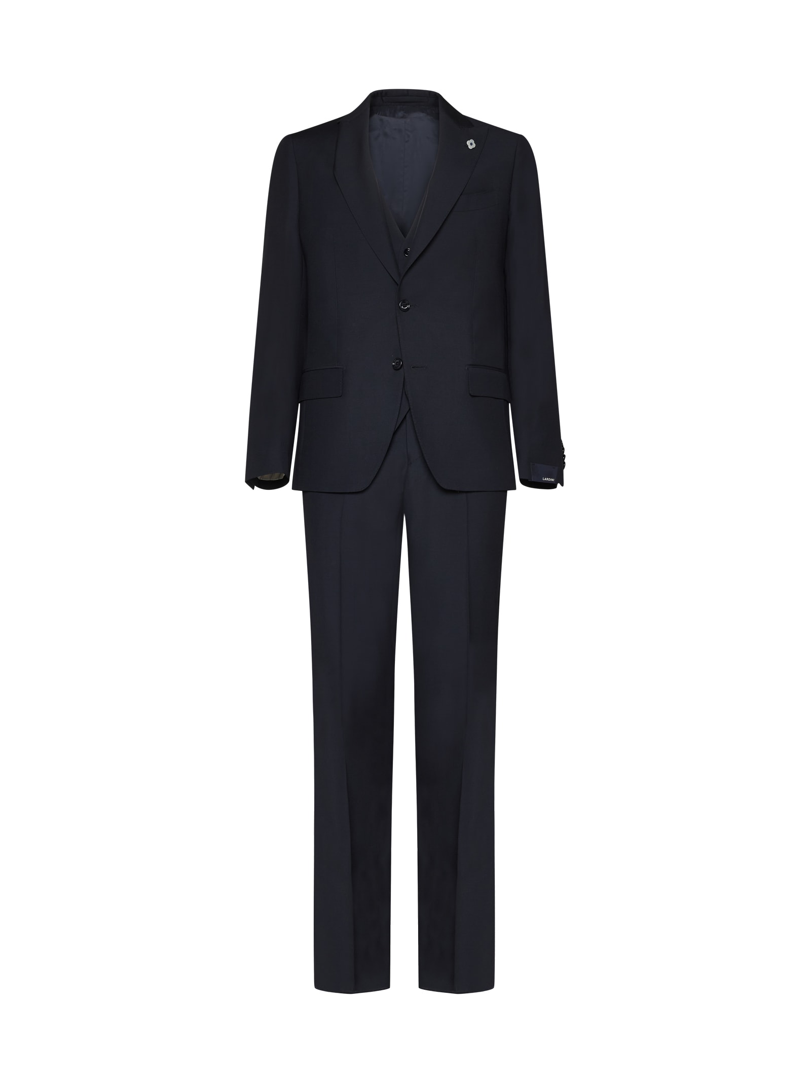 Shop Lardini Suit In Blu
