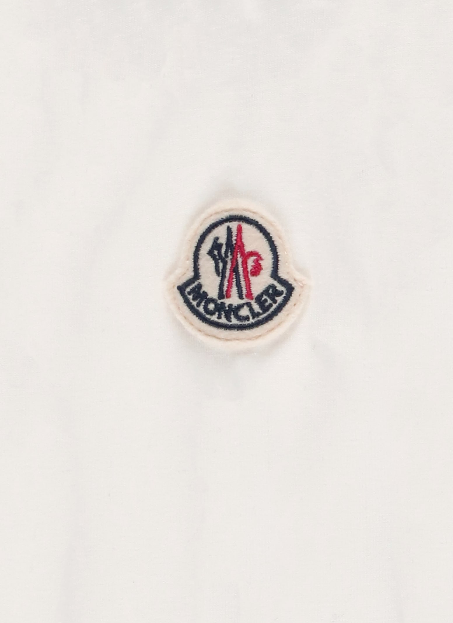 Moncler Two Piece Jumpsuit With Logo In White