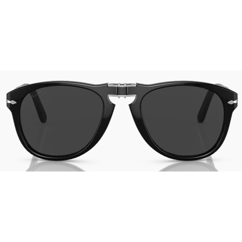 Shop Persol Po0714s 95/b1 Sunglasses In Nero Lente Grigia