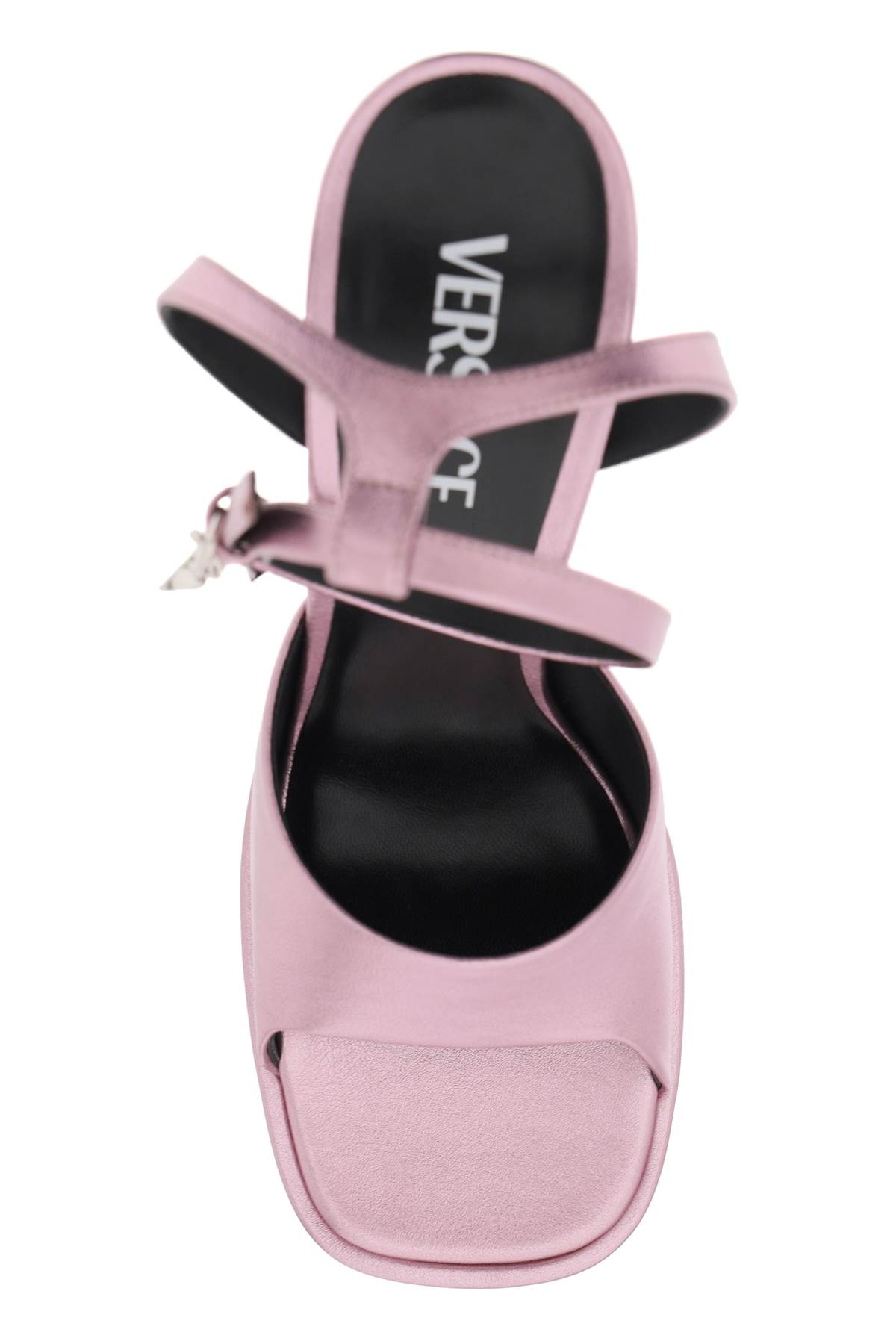 Shop Versace Aevitas Sandals In Baby Pink New Palladium (pink)