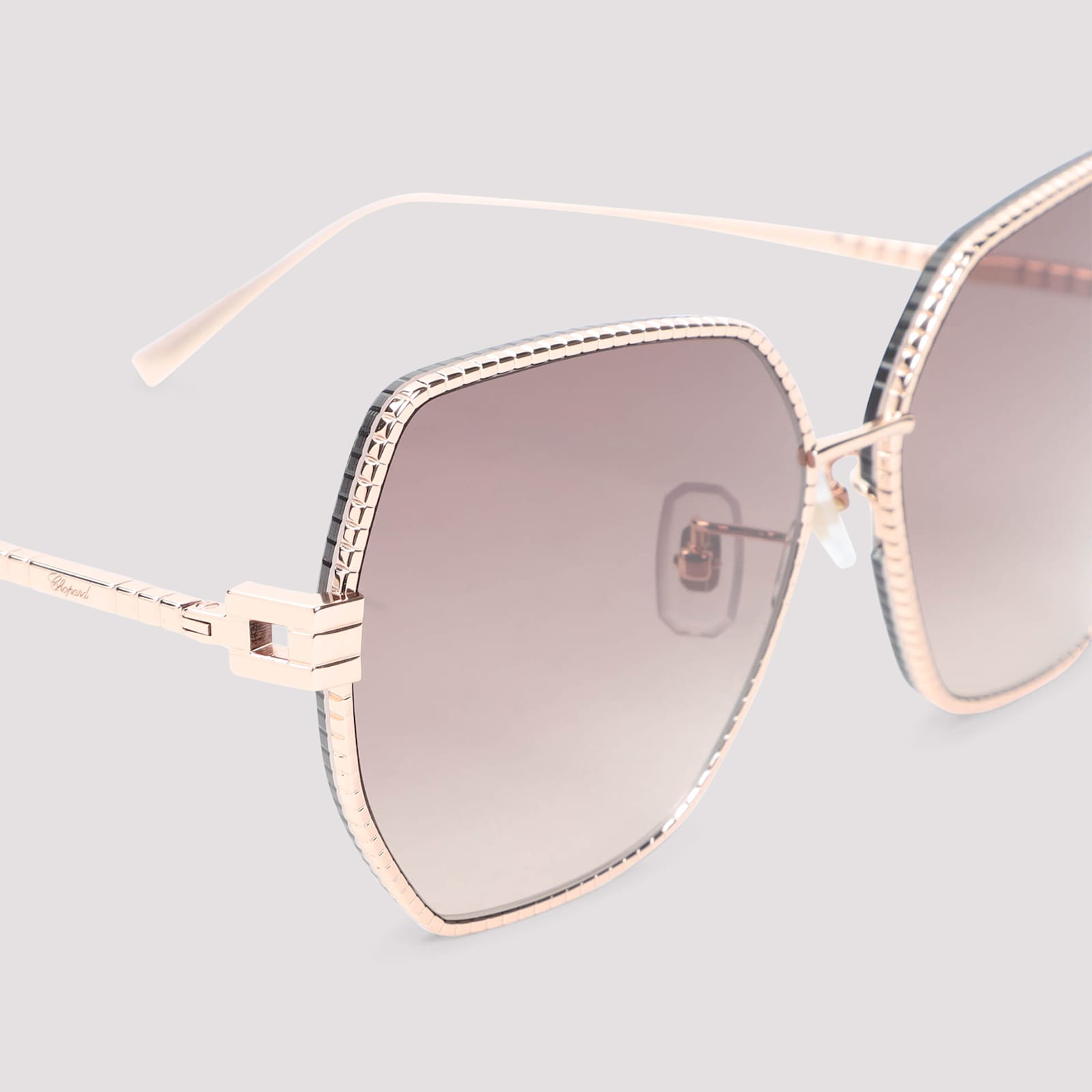 Chopard Metal Sunglasses In White