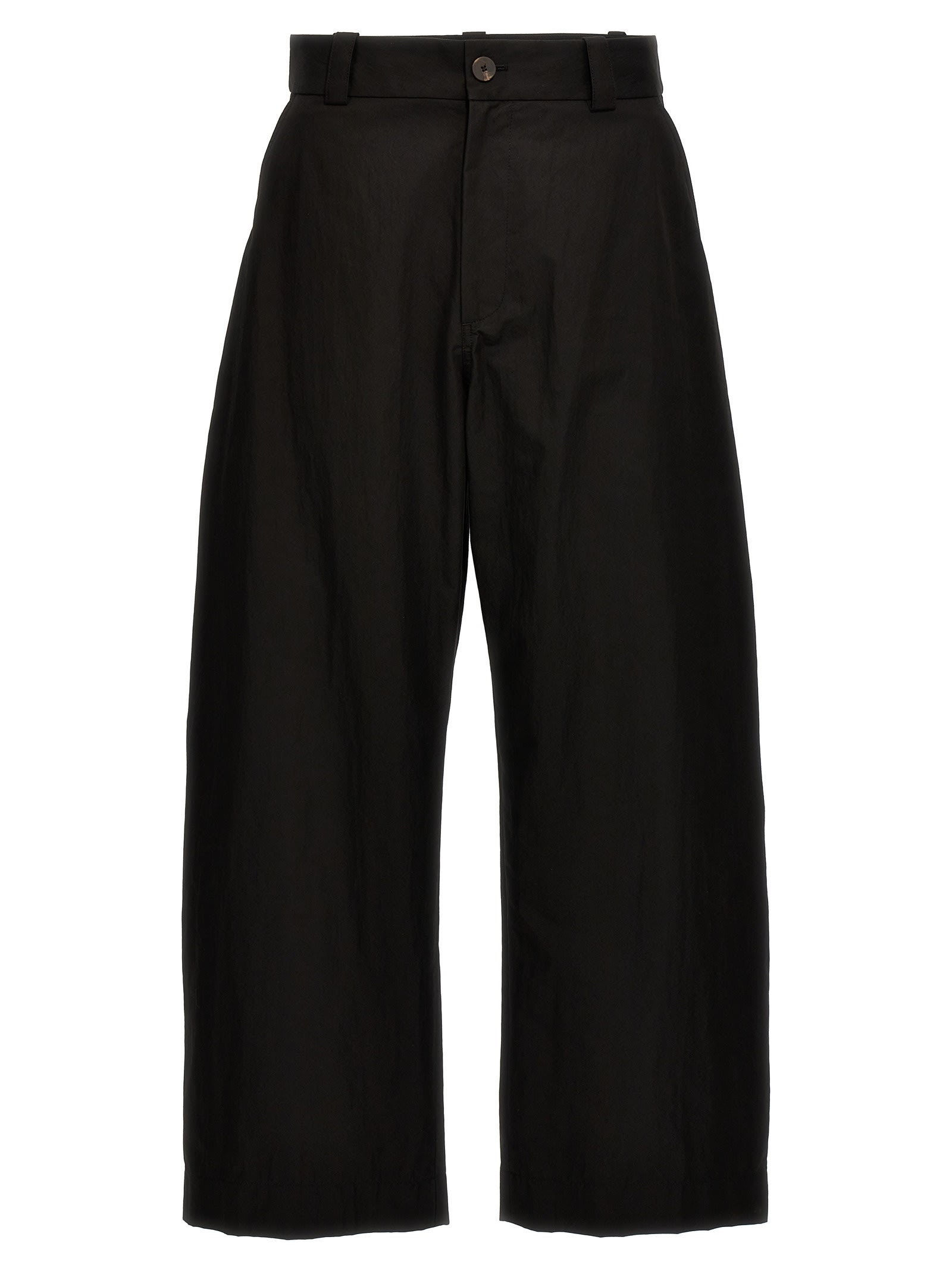 Shop Studio Nicholson Volume Trousers In Black